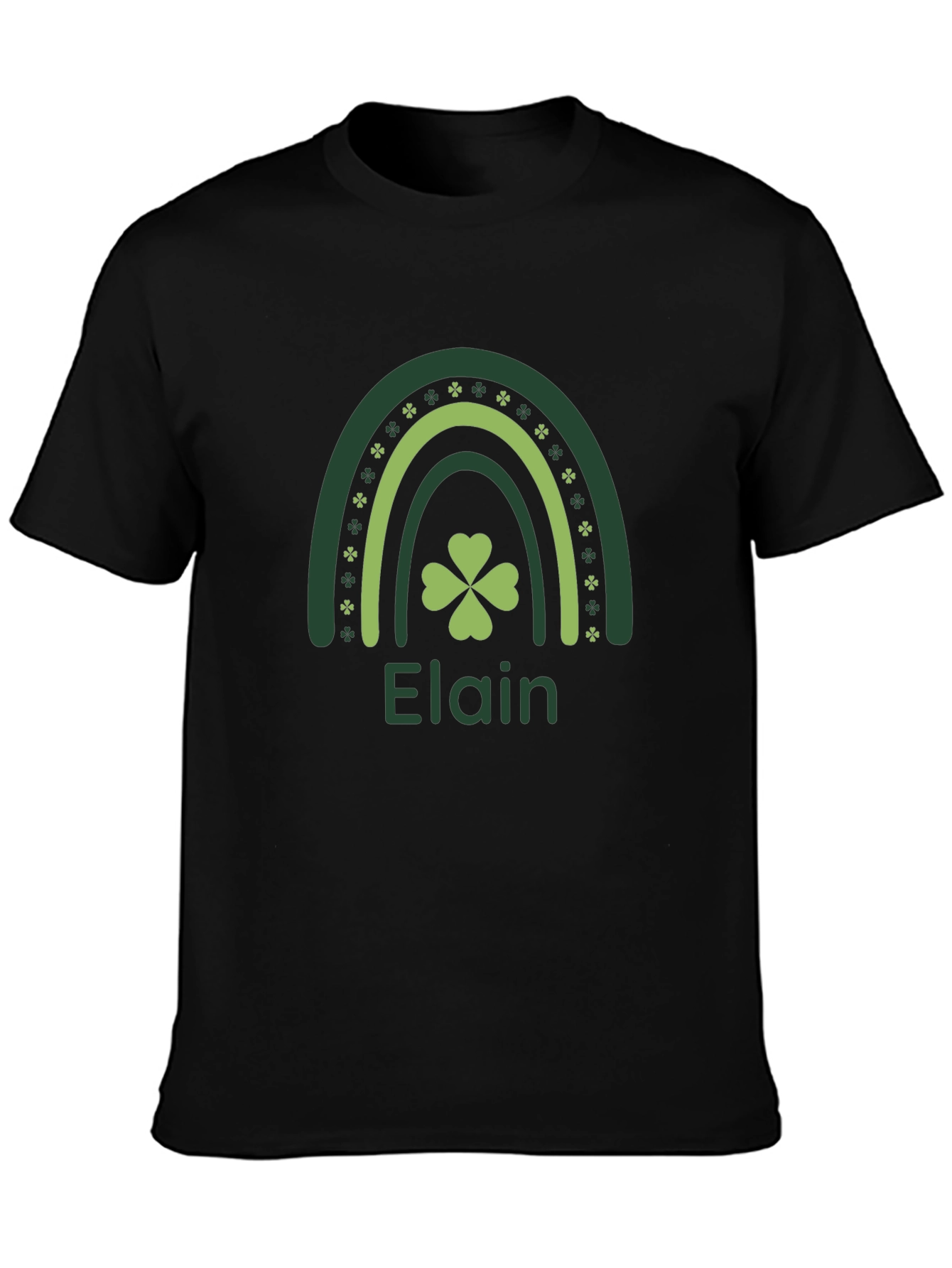 Elain St. Patricks Day Rainbow Shamrock T-Shirt