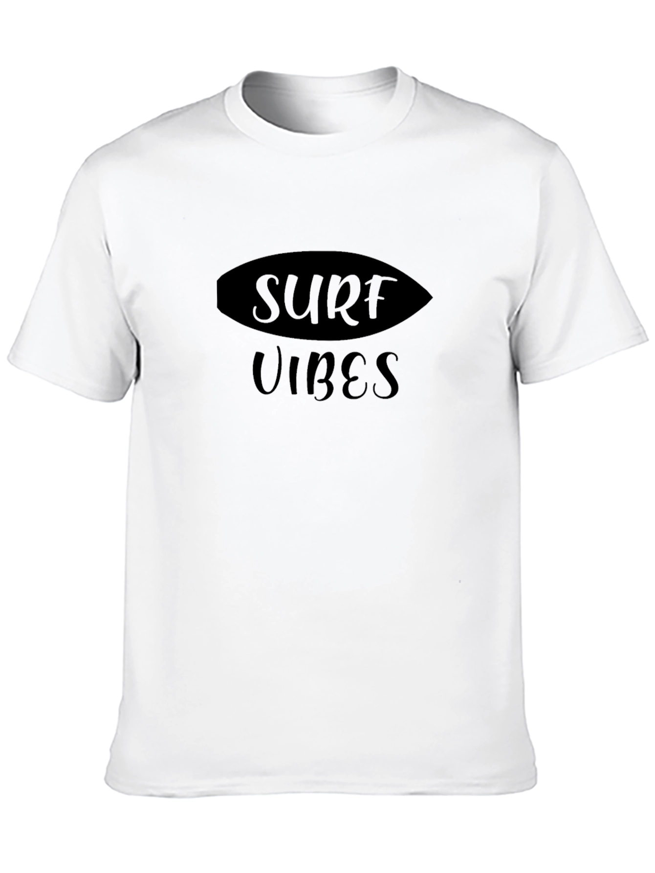 Surf Vibes Black T-Shirt