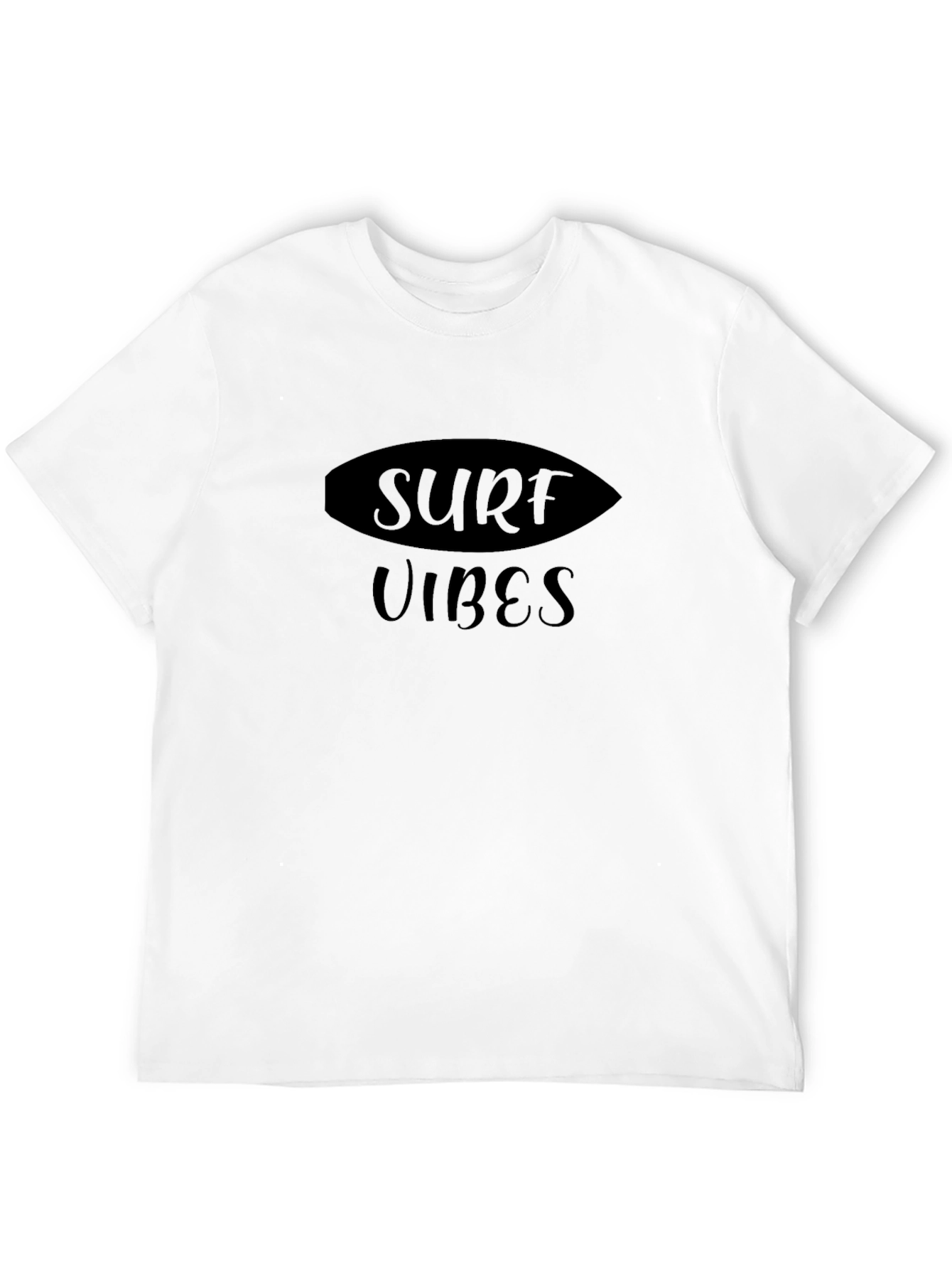 Surf Vibes Black T-Shirt