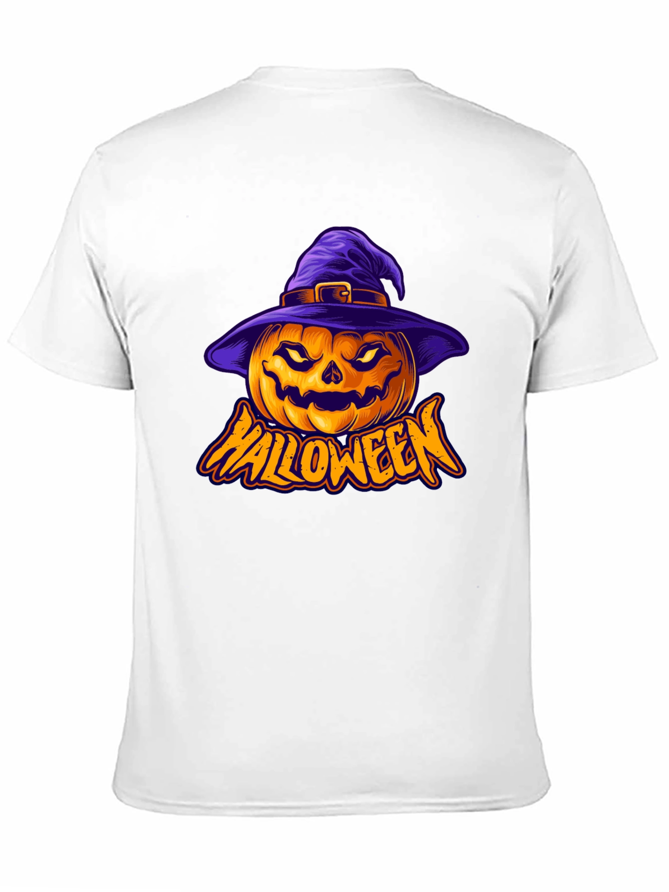 Halloween Pumpkin Witch Hat Graphic Tee