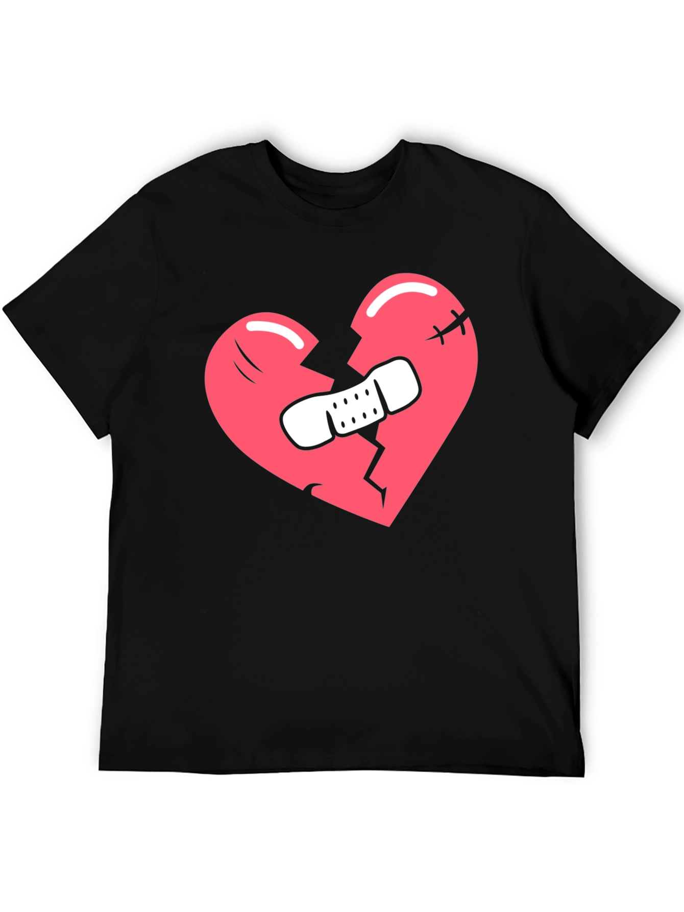 Broken Heart T-Shirt - Black Graphic Tee