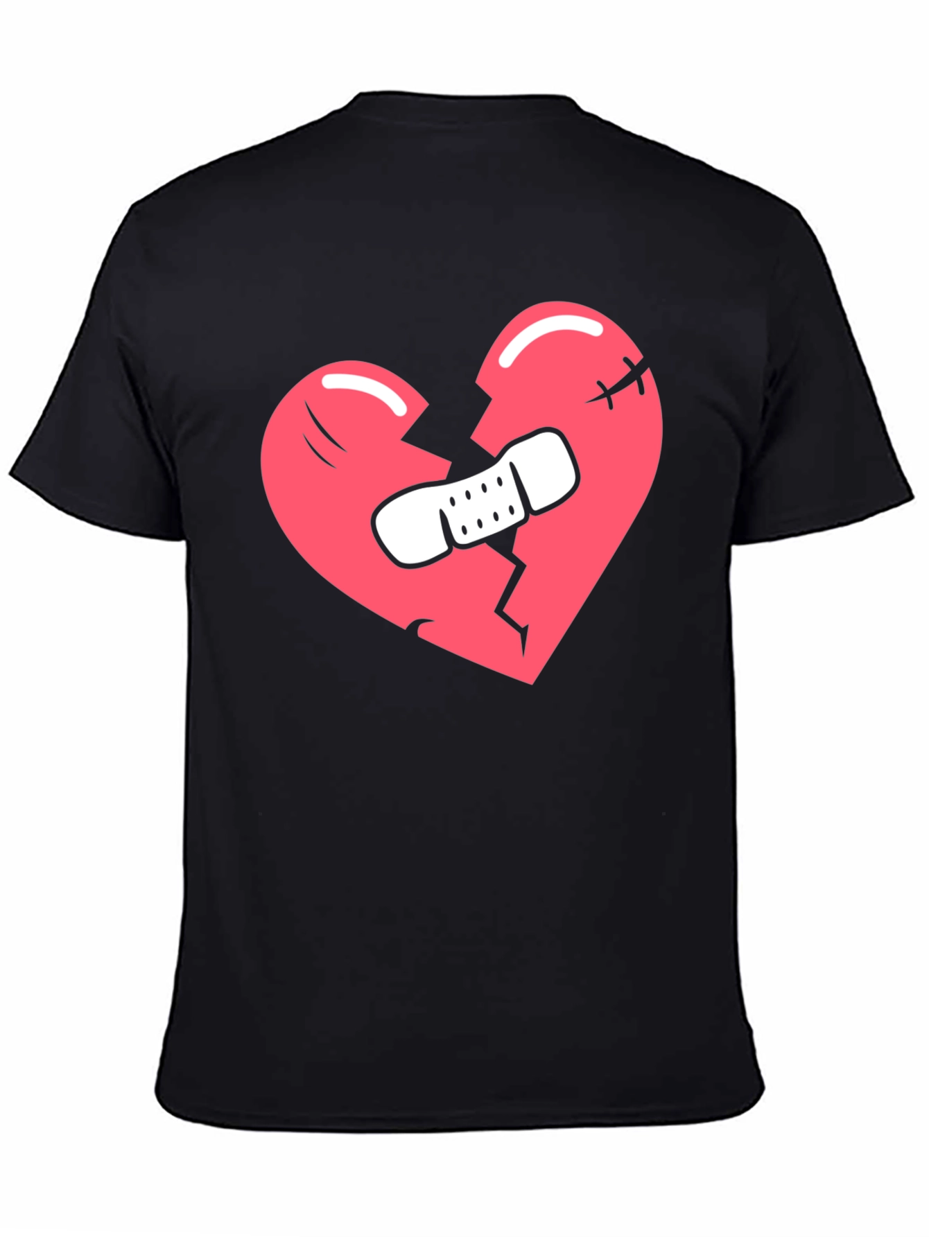 Broken Heart T-Shirt - Black Graphic Tee