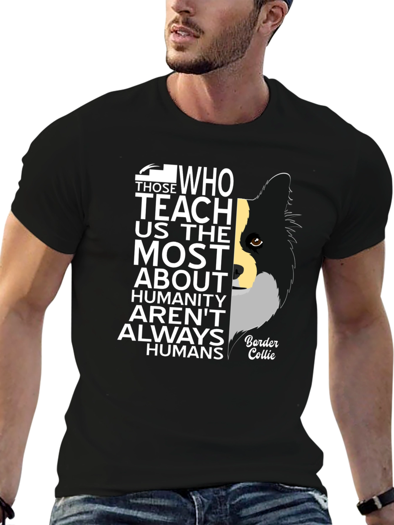 Dog Lover T-Shirt - Border Collie Design