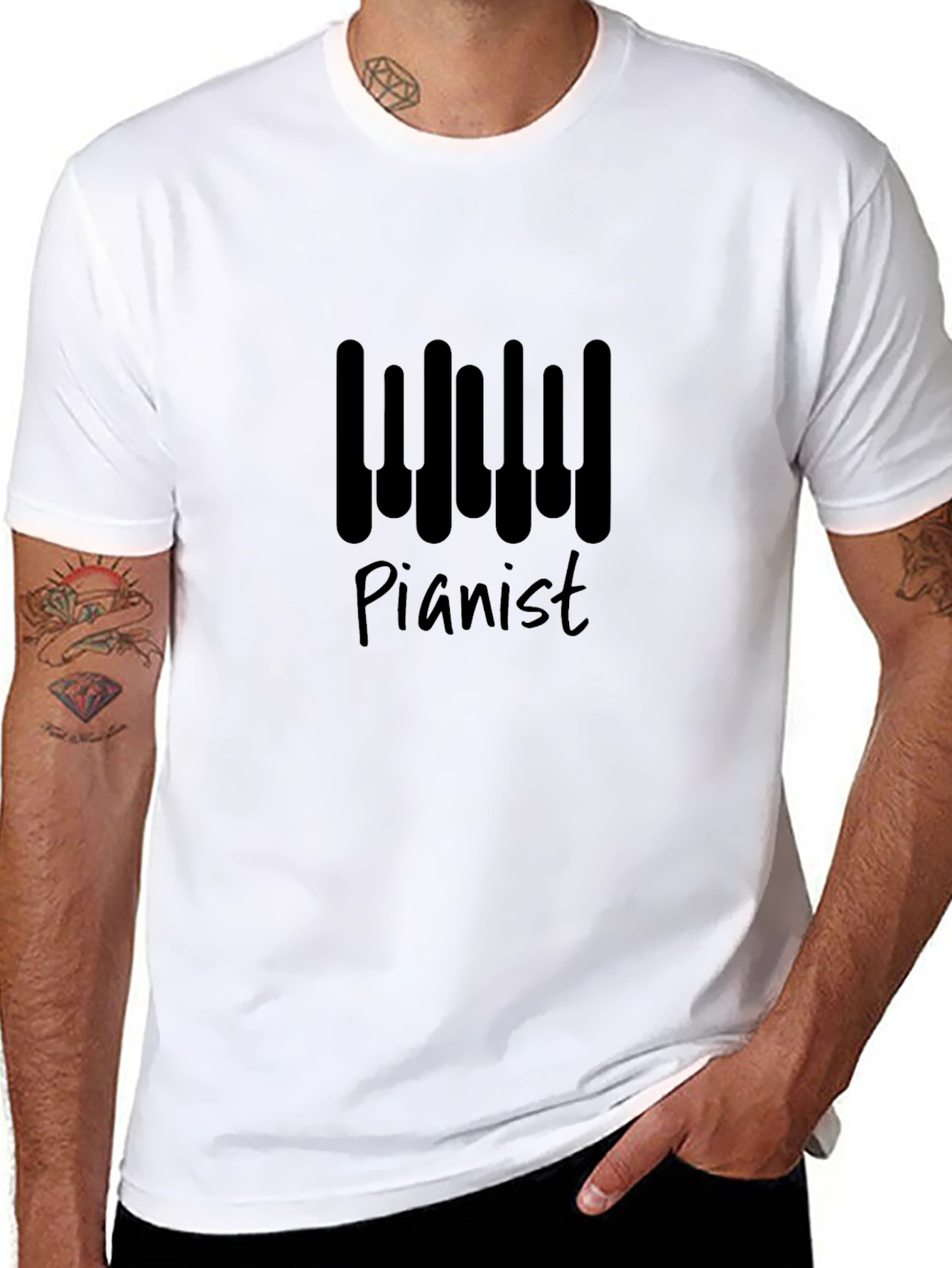 Pianist Keyboard T-Shirt - Music Lover Tee