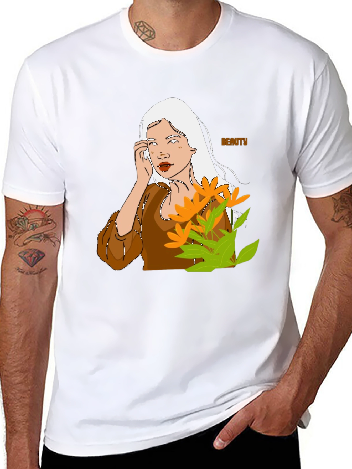 Beauty Portrait Graphic T-Shirt