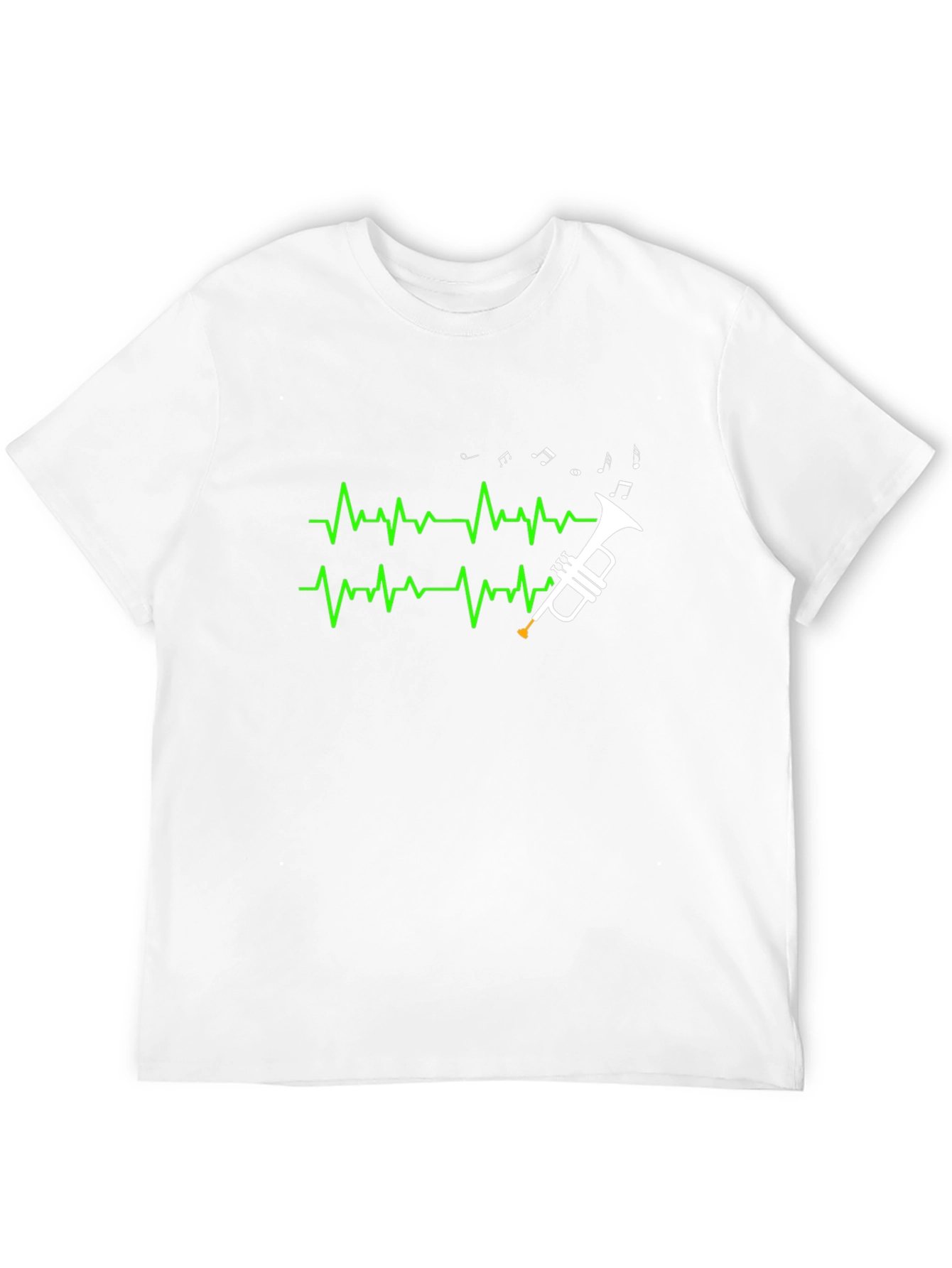 Trumpet Heartbeat T-Shirt - Musician Tee