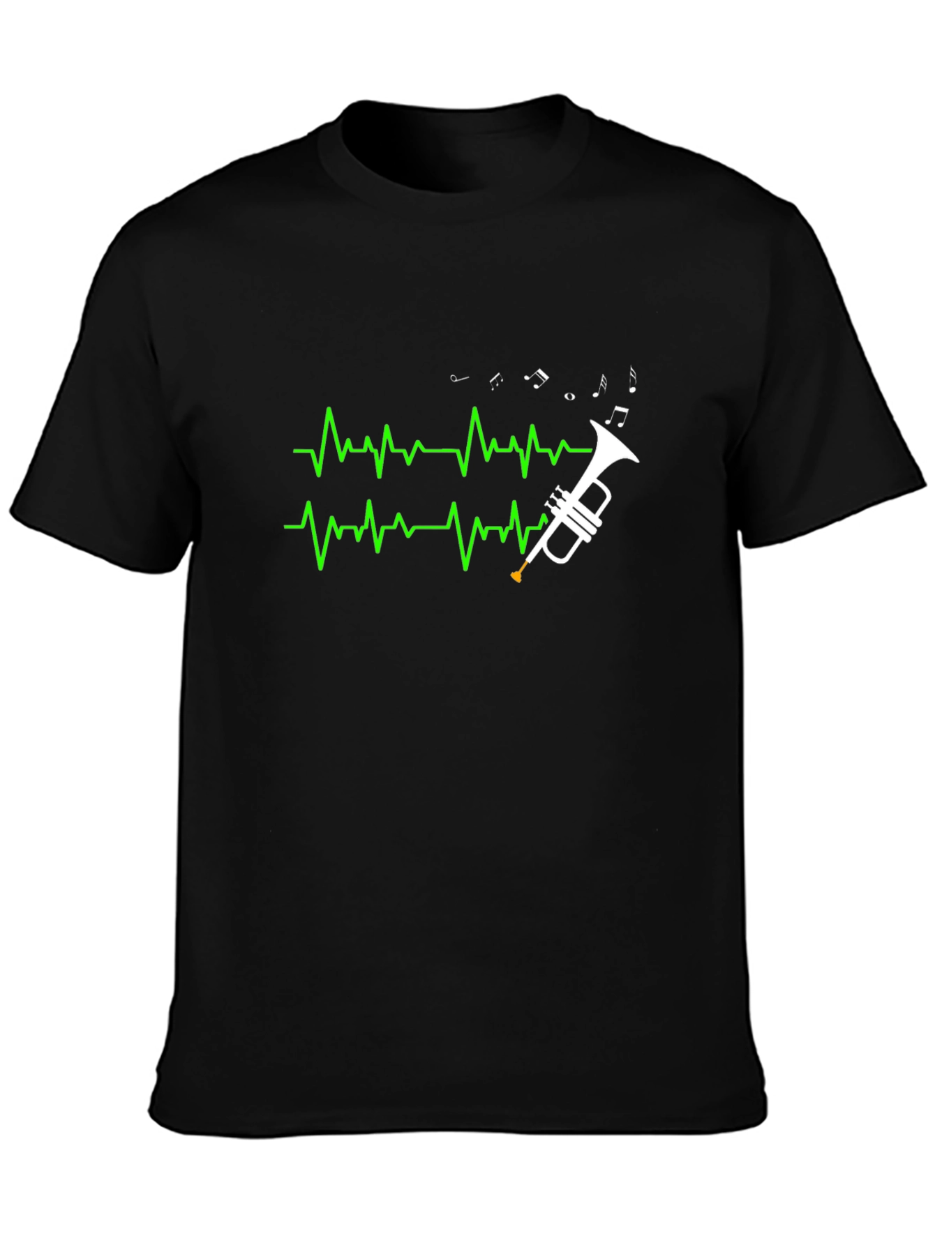 Trumpet Heartbeat T-Shirt - Musician Tee