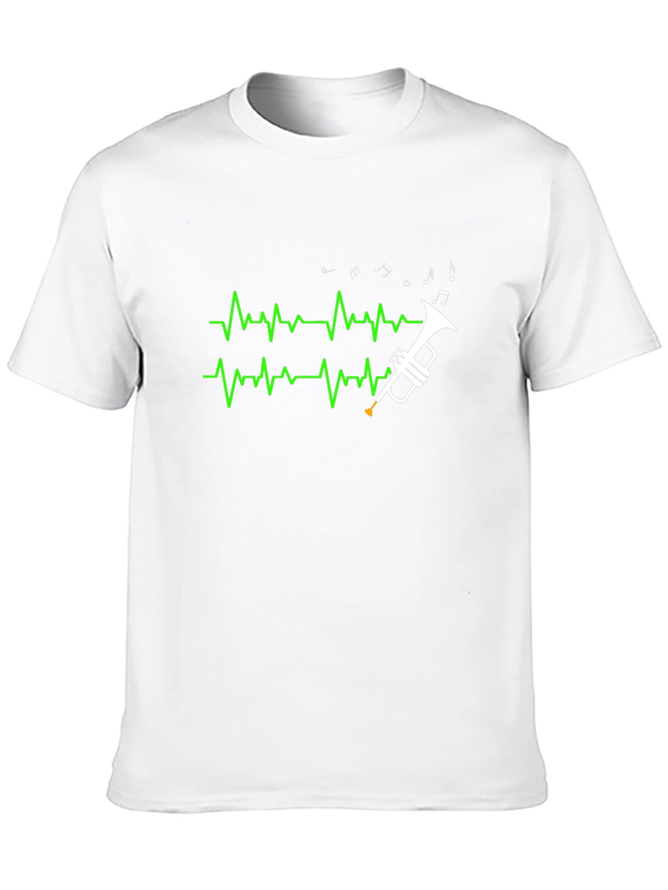 Trumpet Heartbeat T-Shirt - Musician Tee
