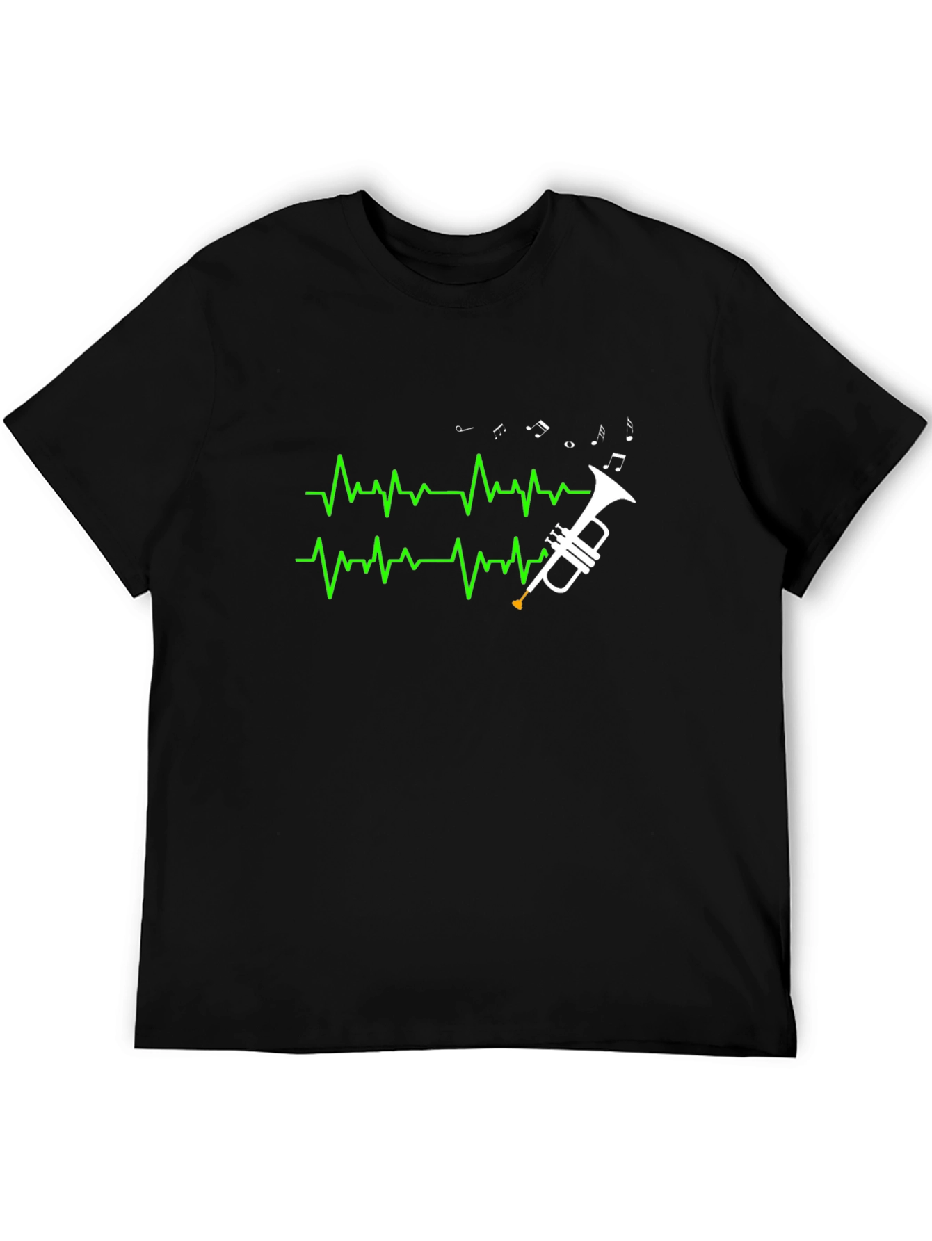 Trumpet Heartbeat T-Shirt - Musician Tee