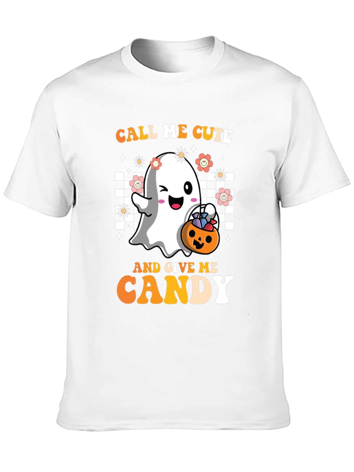 Call Me Cute Halloween Ghost T-Shirt