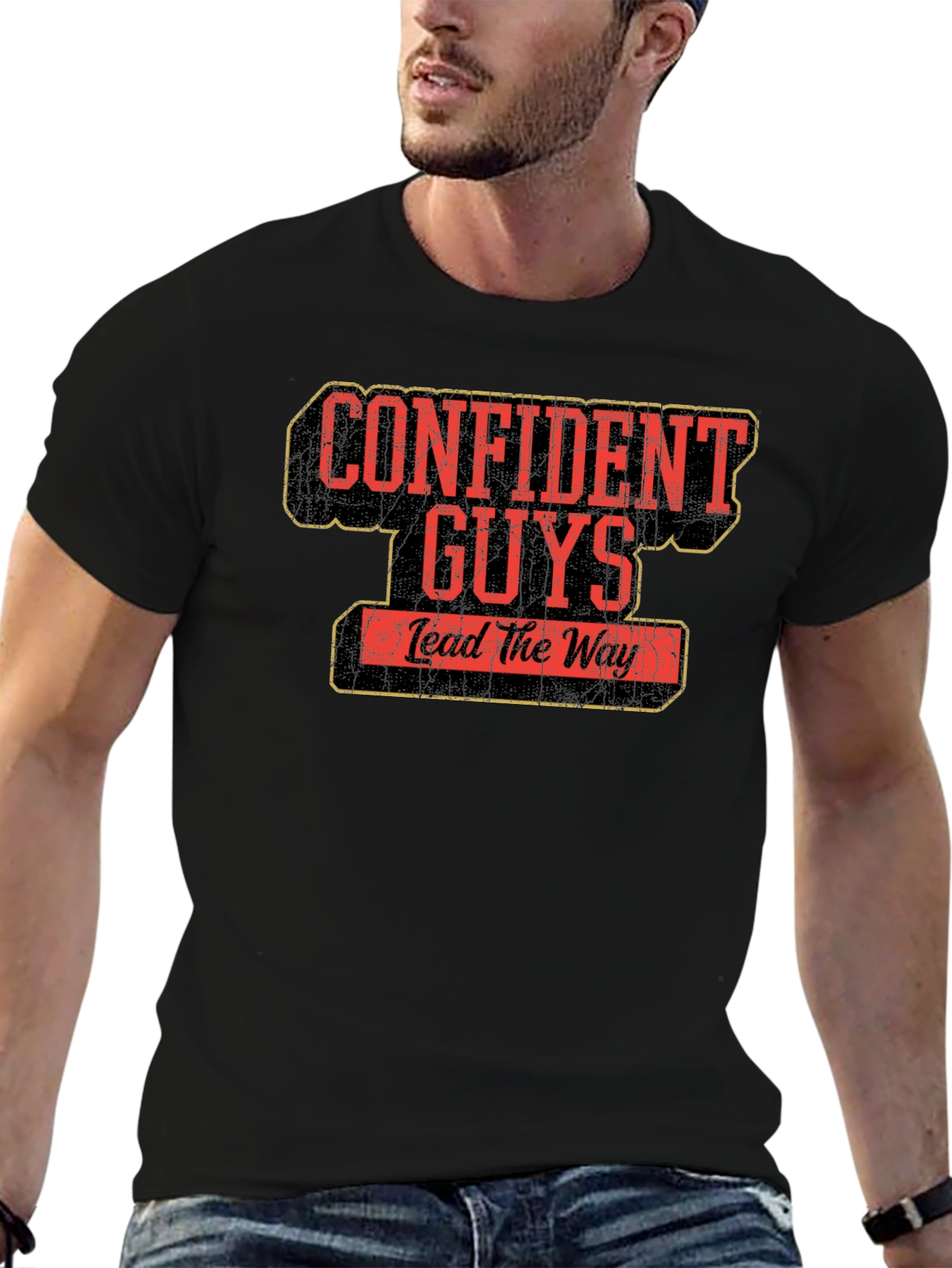 Confident Guys Graphic T-Shirt - Lead the Way