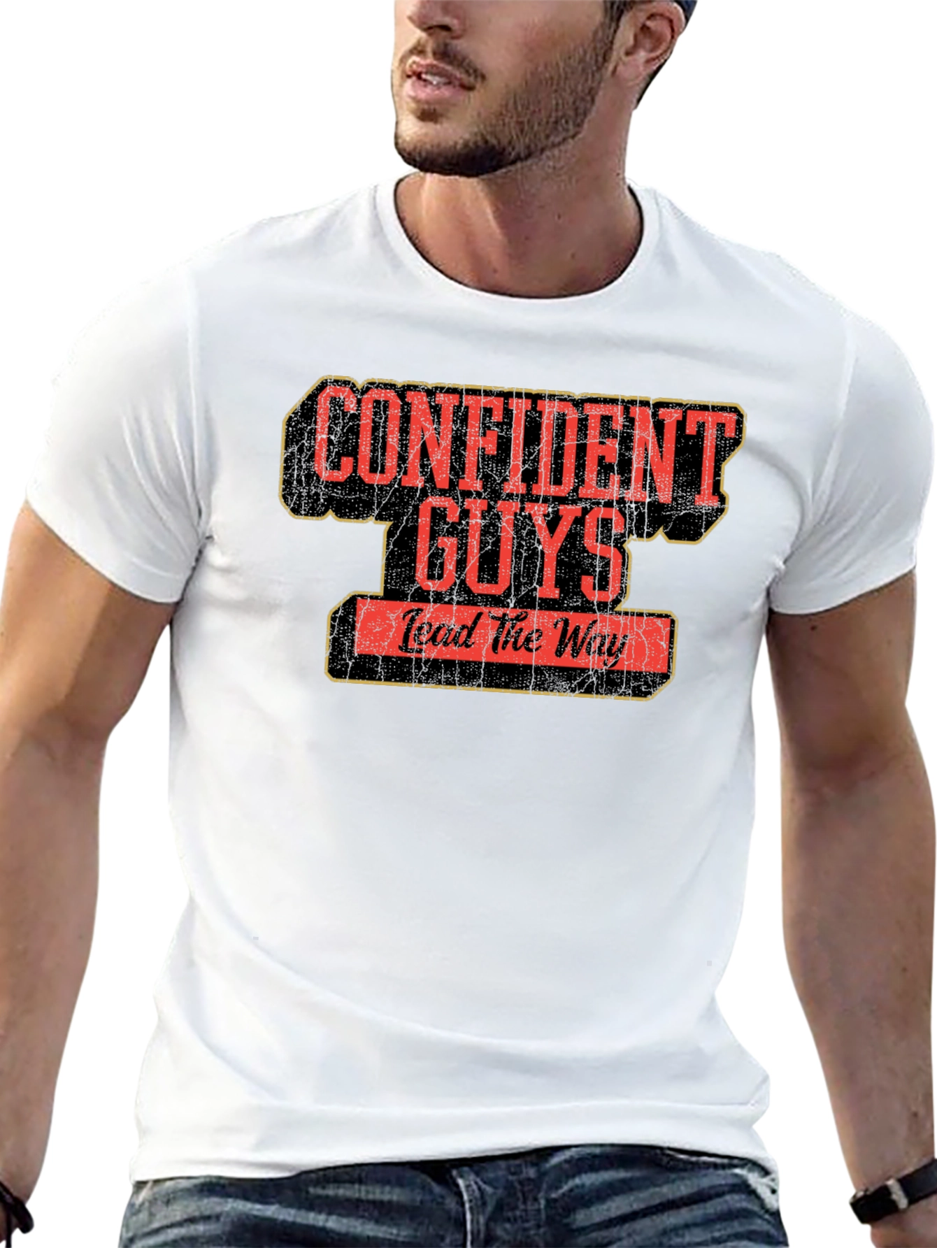 Confident Guys Graphic T-Shirt - Lead the Way