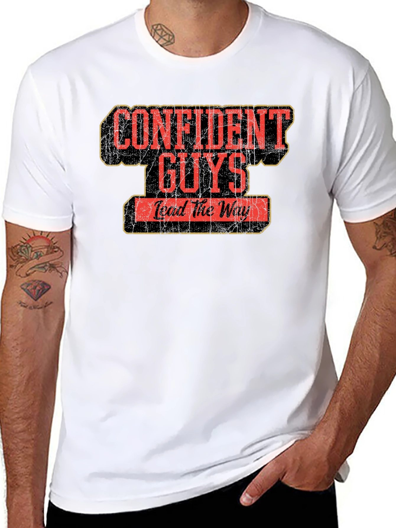 Confident Guys Graphic T-Shirt - Lead the Way