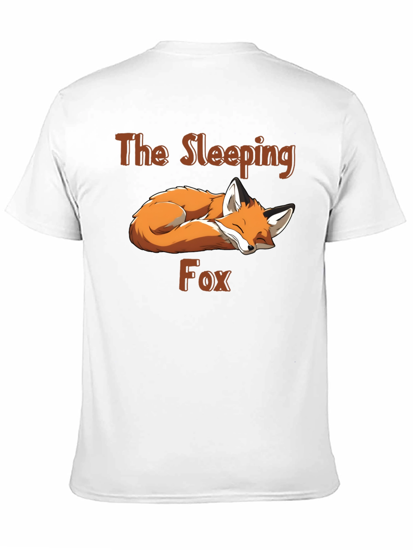 Sleeping Fox Graphic Tee - Black