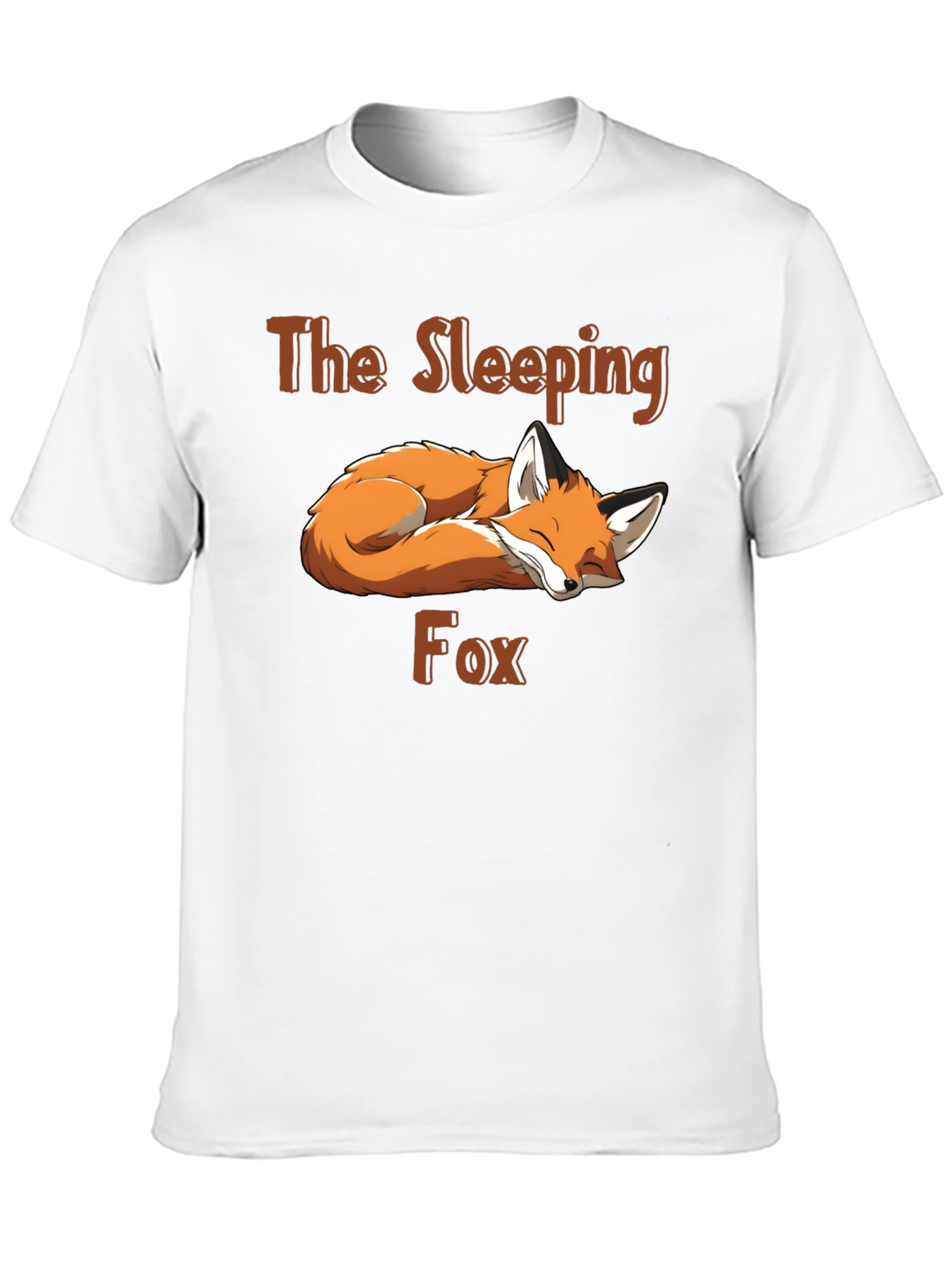 Sleeping Fox Graphic Tee - Black