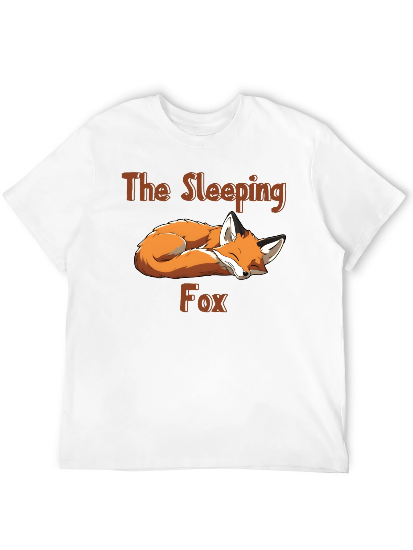Sleeping Fox Graphic Tee - Black