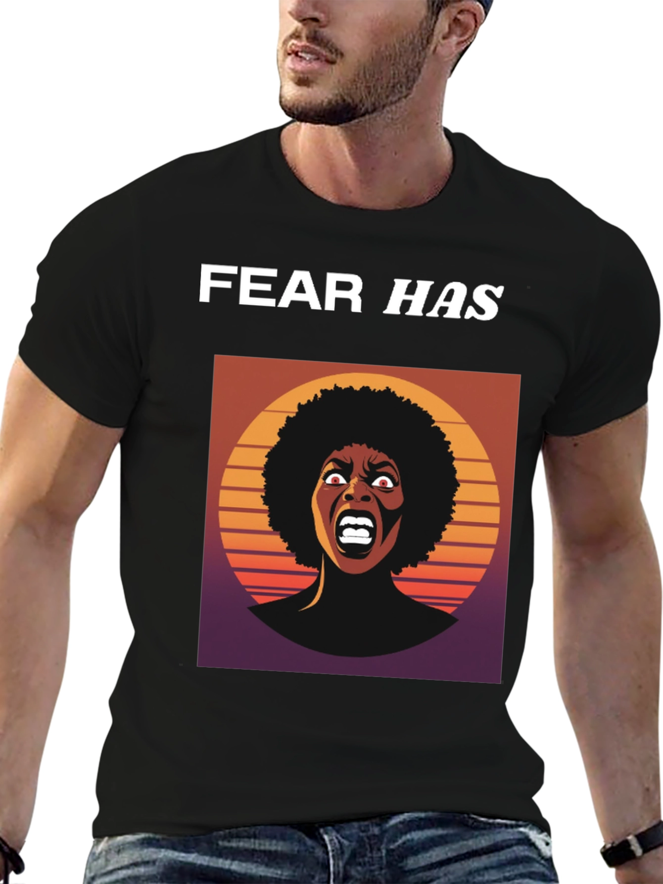 Fear Has Screaming Woman Graphic Tee