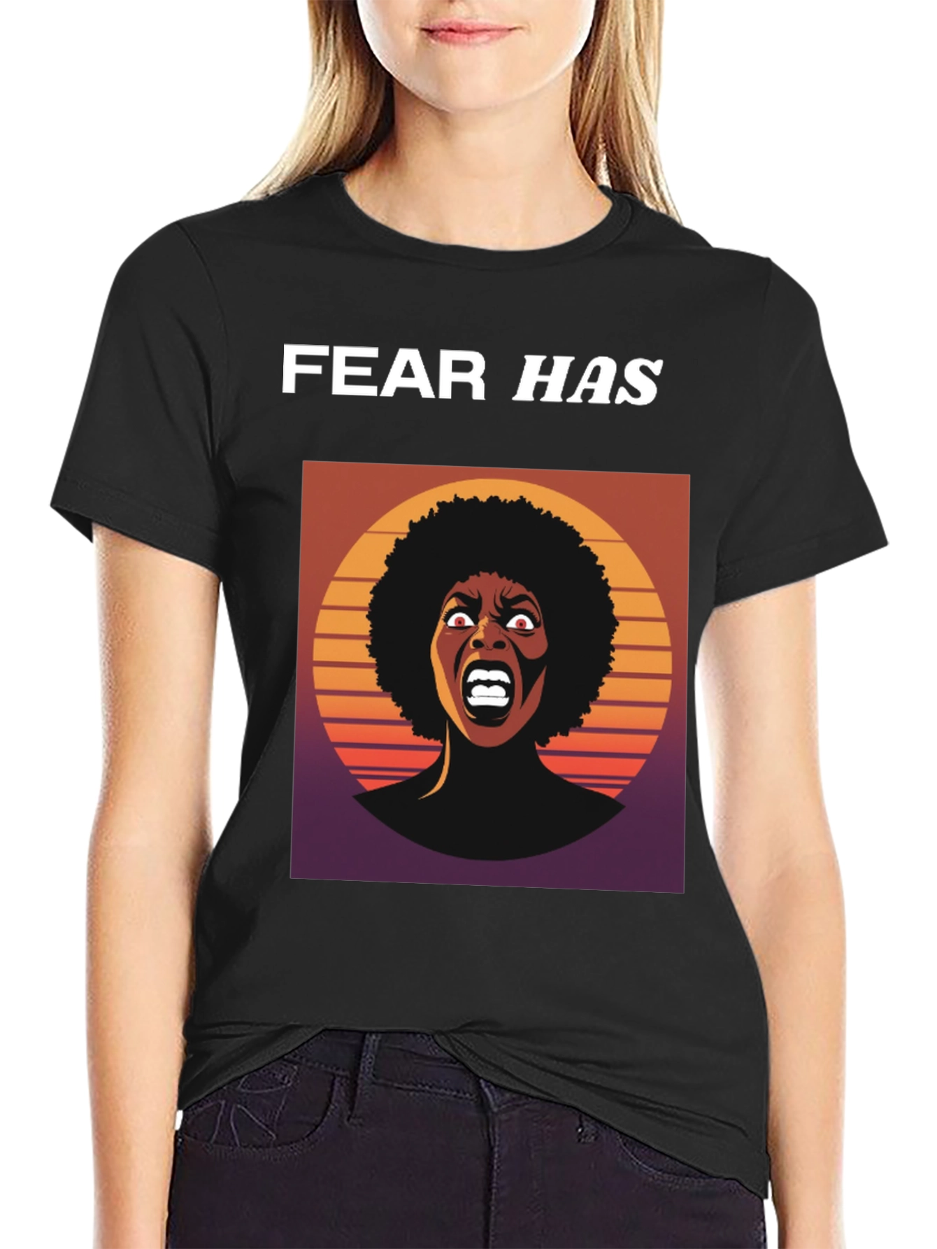 Fear Has Screaming Woman Graphic Tee