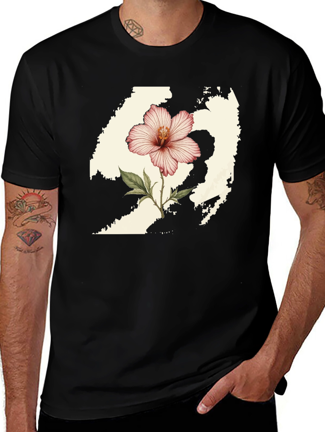 Hibiscus State Graphic Tee - Stylish Comfort
