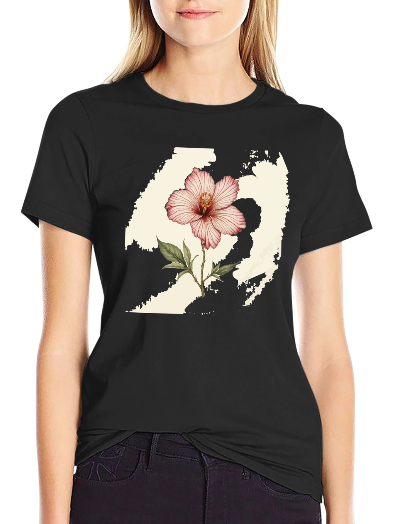 Hibiscus State Graphic Tee - Stylish Comfort