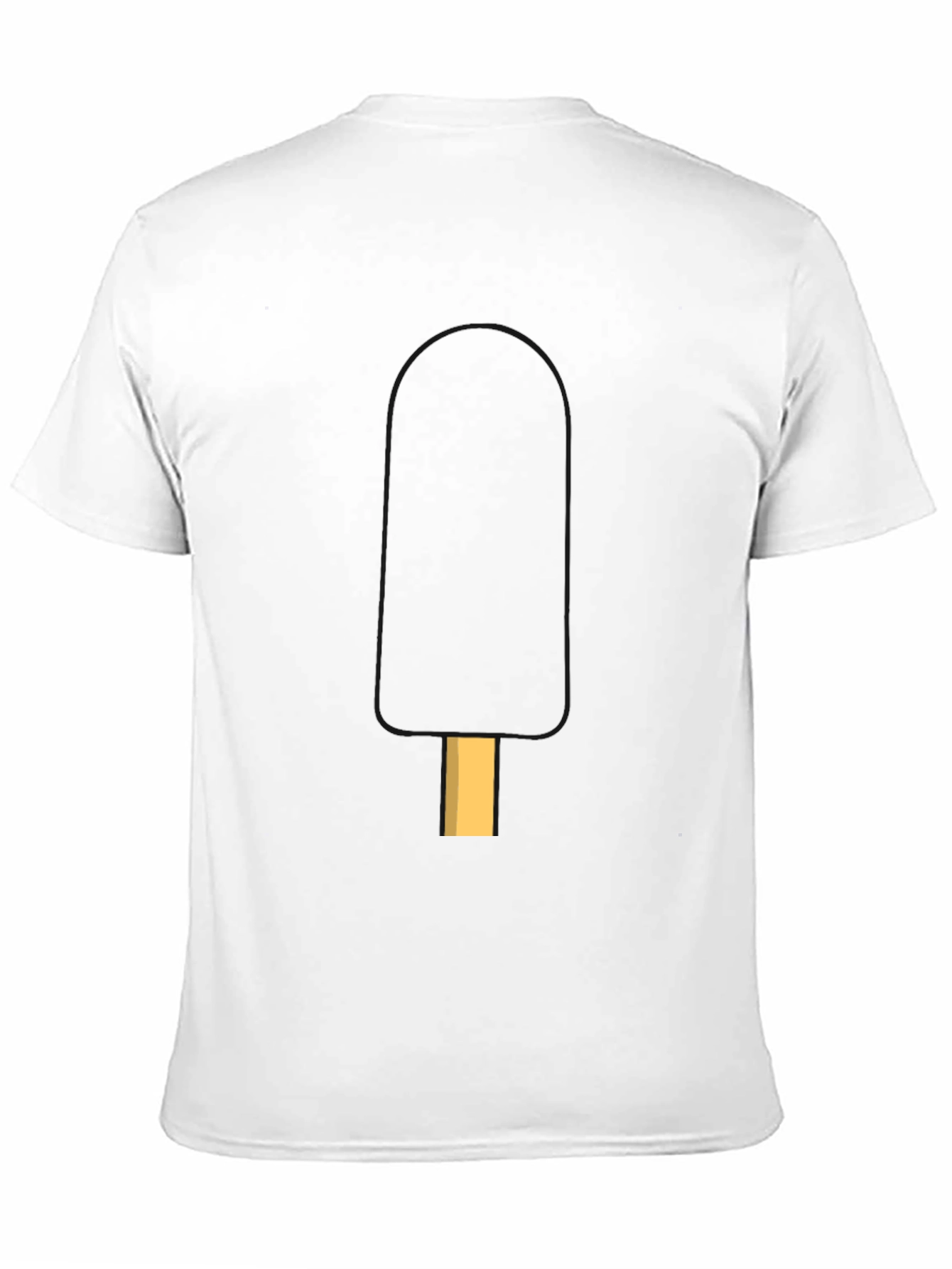 Cool Popsicle Graphic Tee - Black Casual T-Shirt