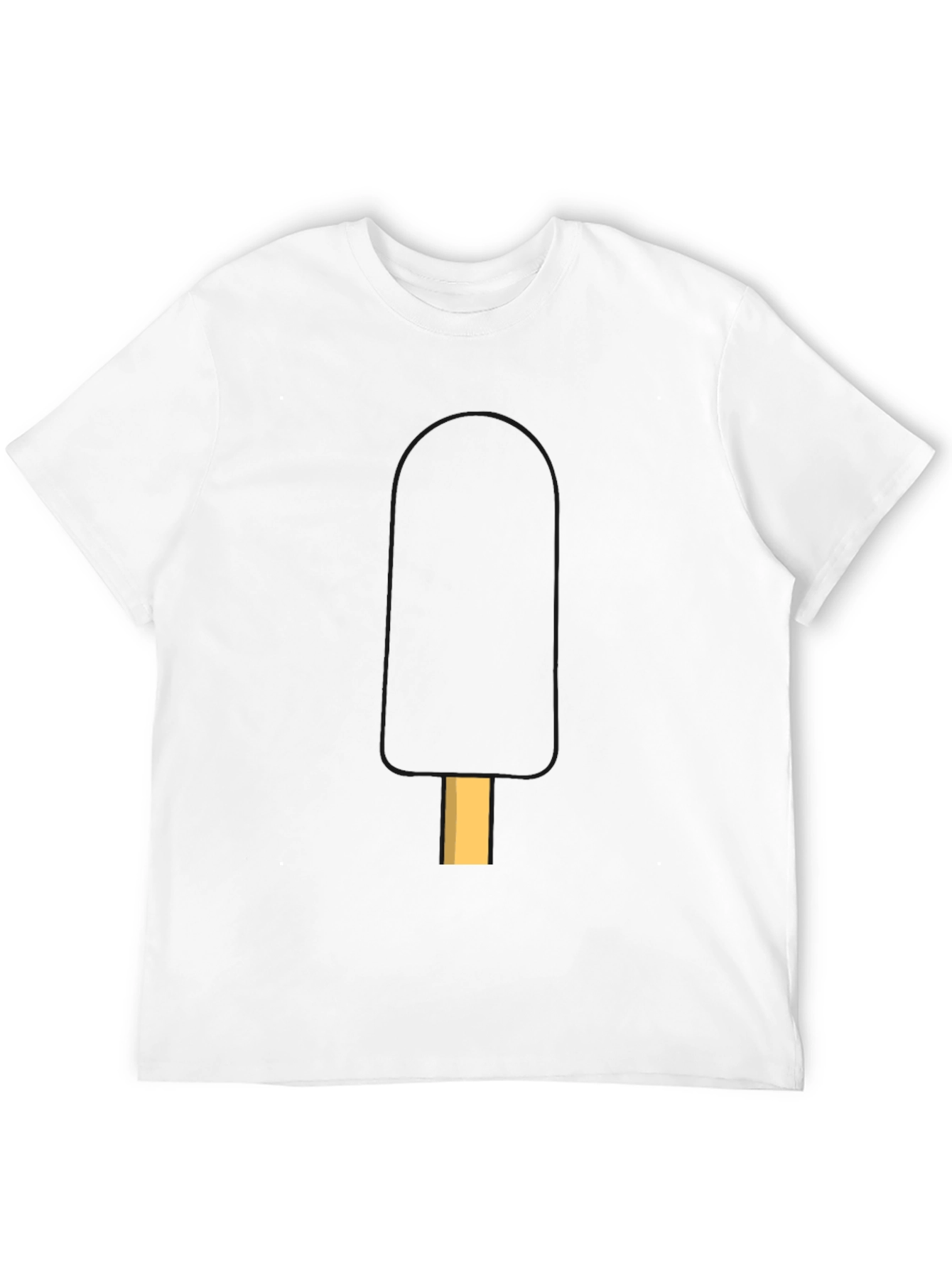 Cool Popsicle Graphic Tee - Black Casual T-Shirt