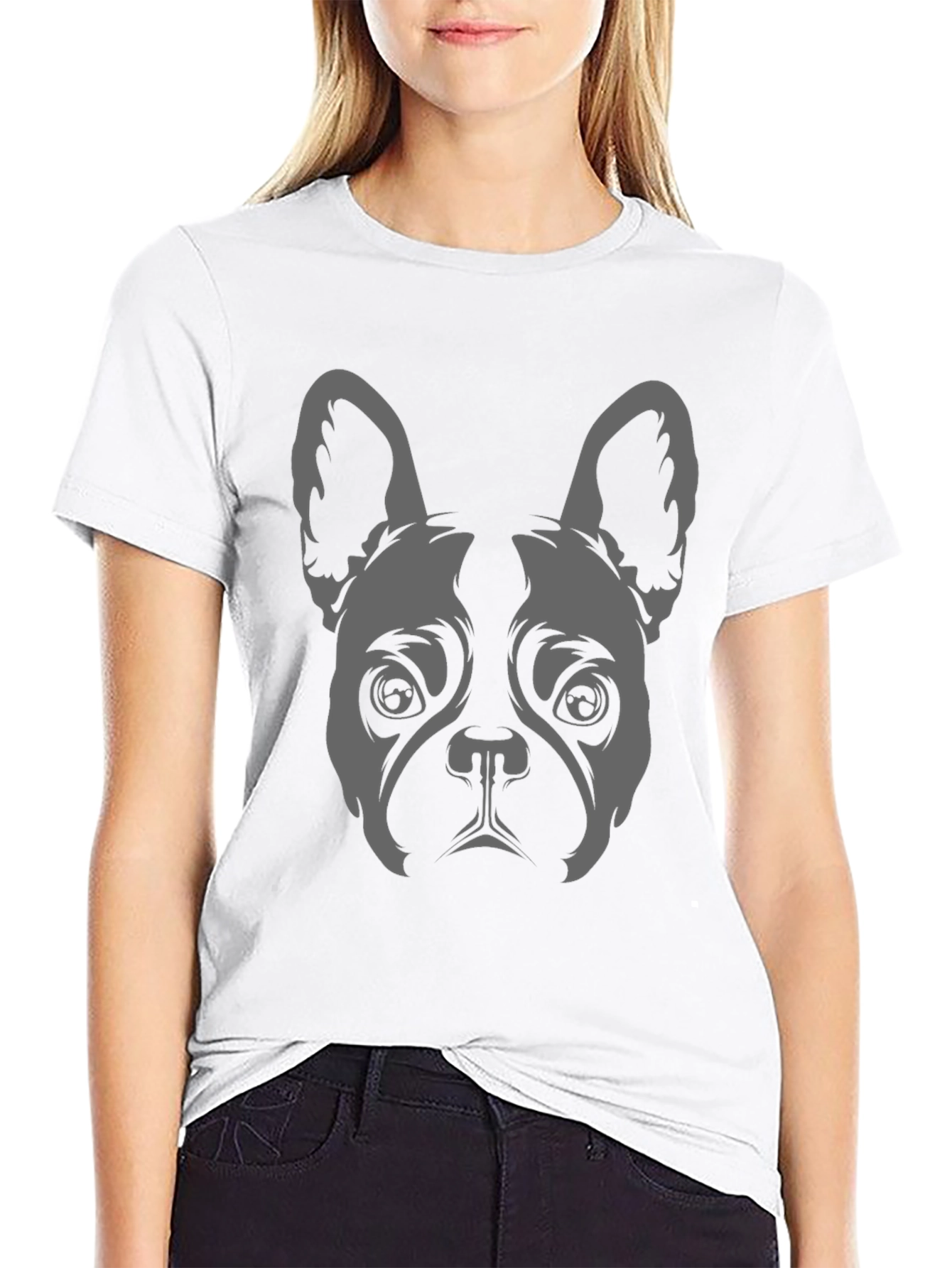 French Bulldog Graphic Tee - Black