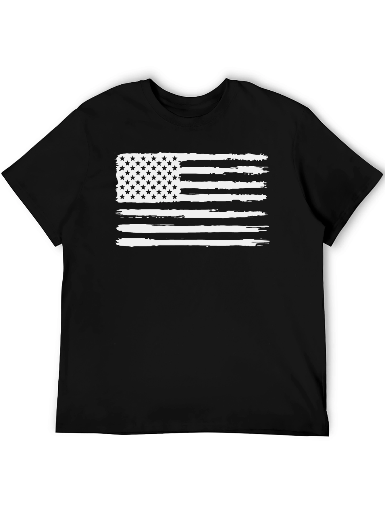 Distressed USA Flag Graphic T-Shirt