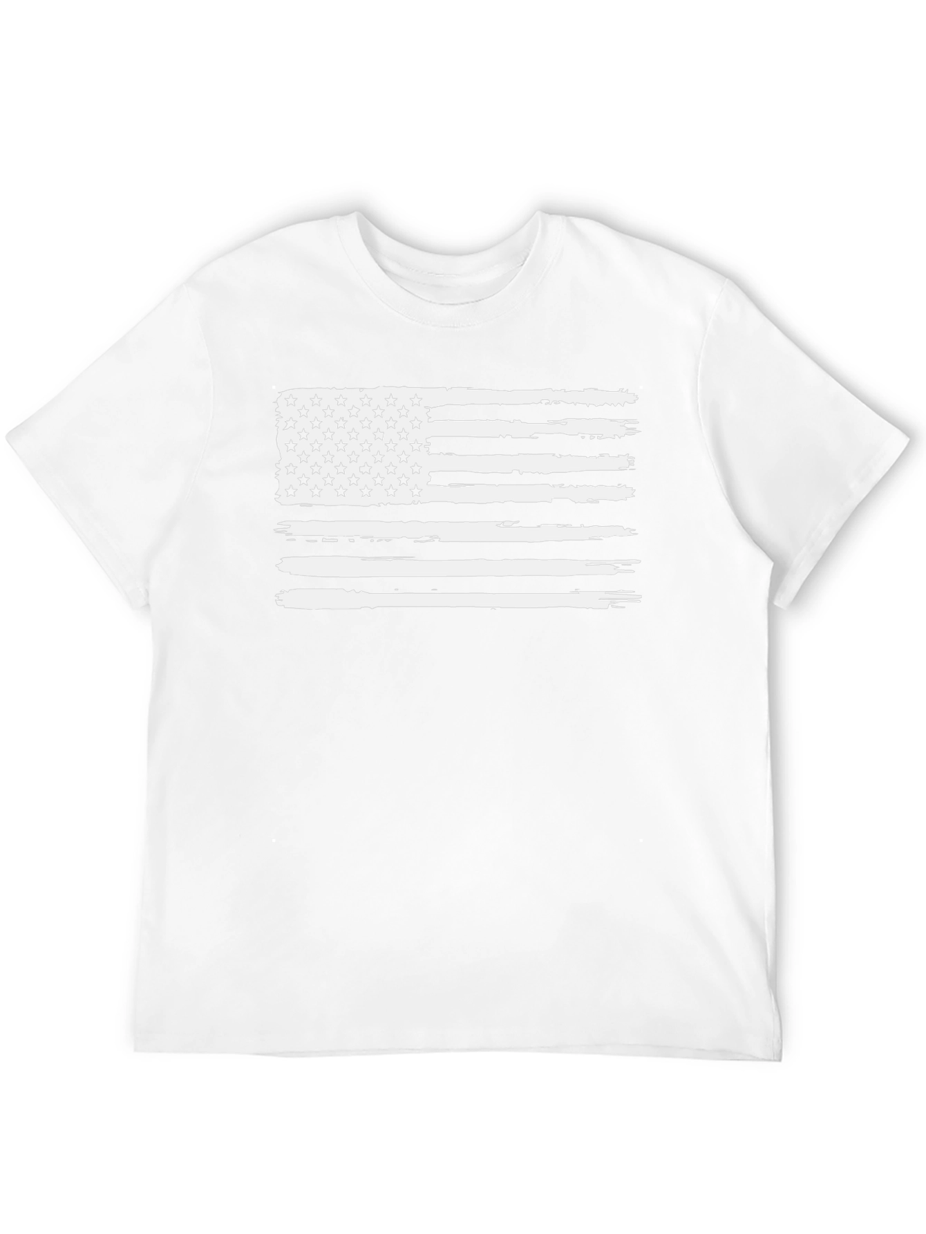 Distressed USA Flag Graphic T-Shirt