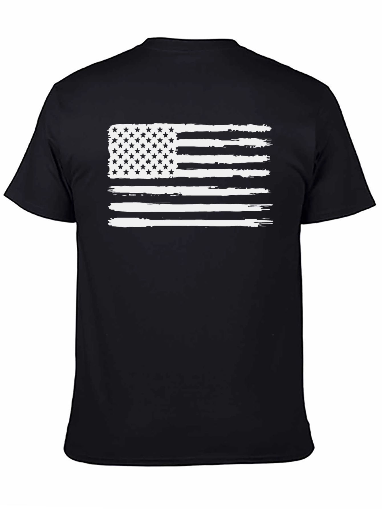 Distressed USA Flag Graphic T-Shirt