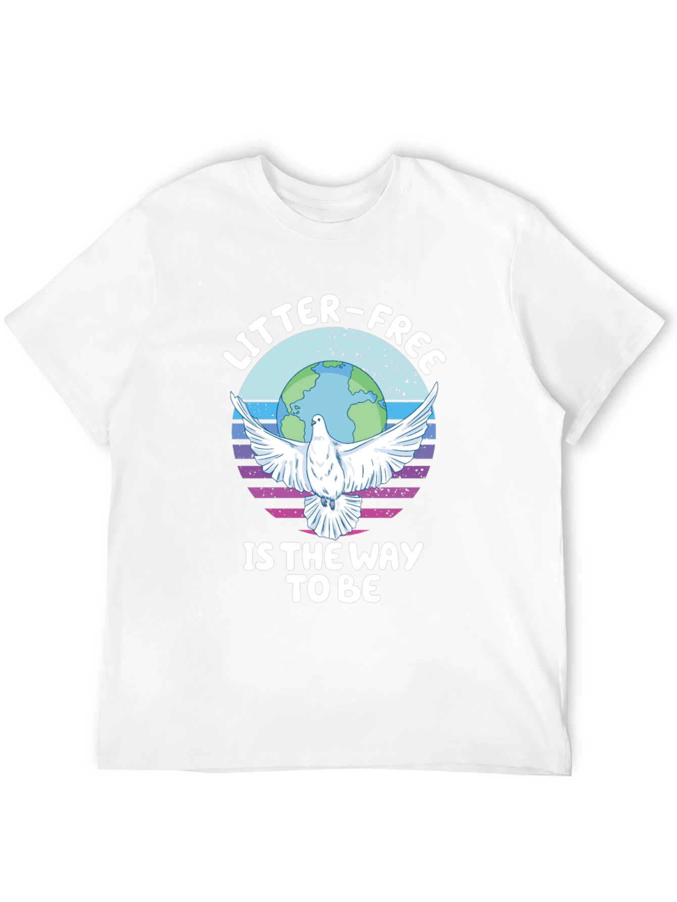 Litter-Free Earth Graphic Tee - Stylish Activism