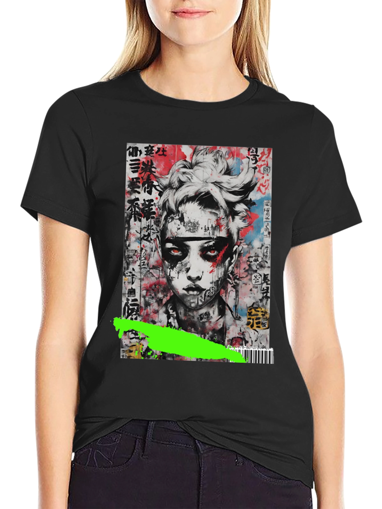 Edgy Urban Art Graphic T-Shirt