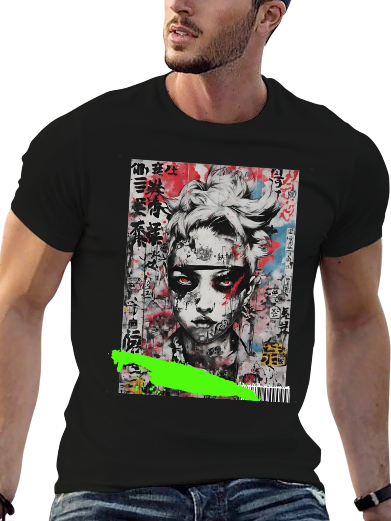 Edgy Urban Art Graphic T-Shirt