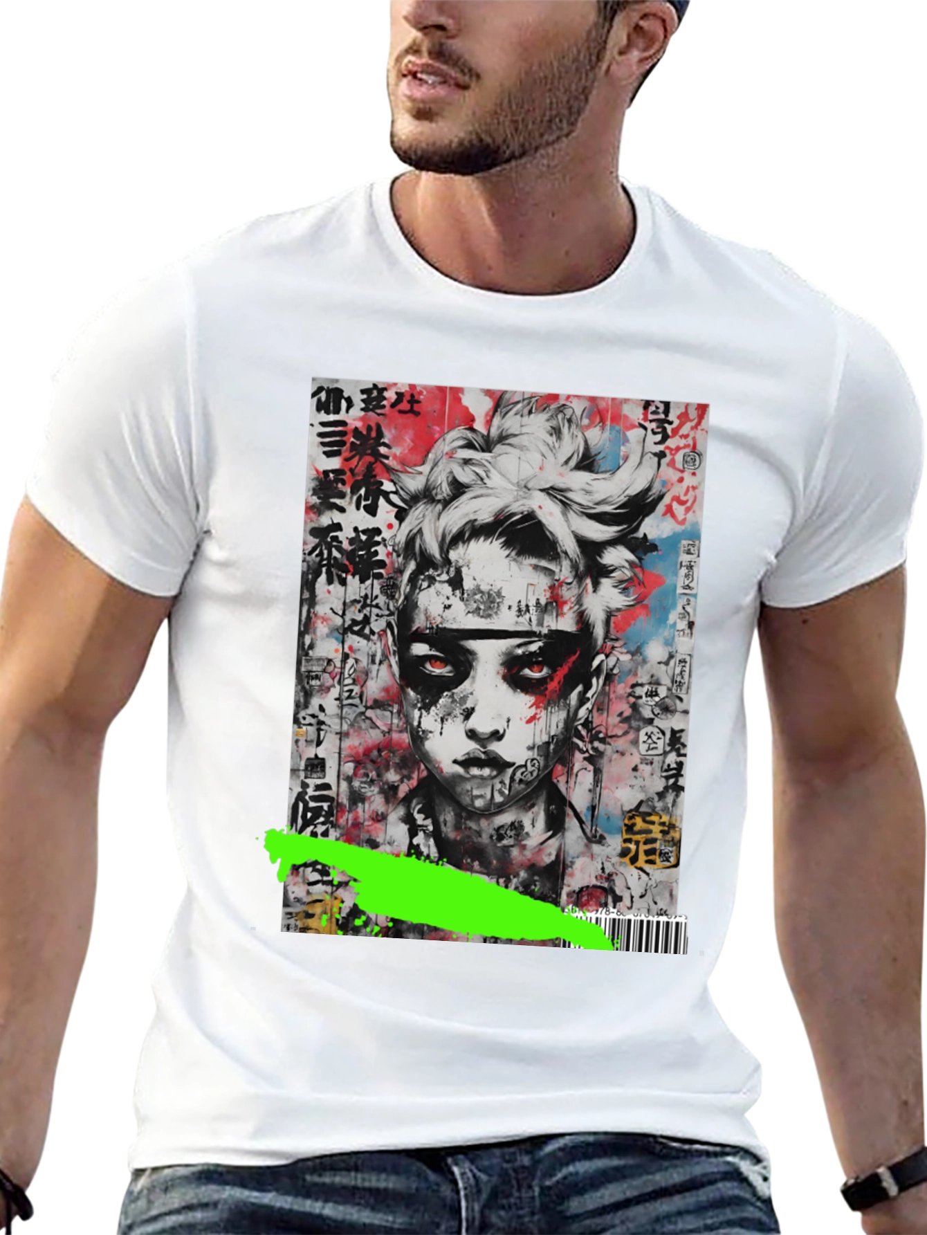 Edgy Urban Art Graphic T-Shirt