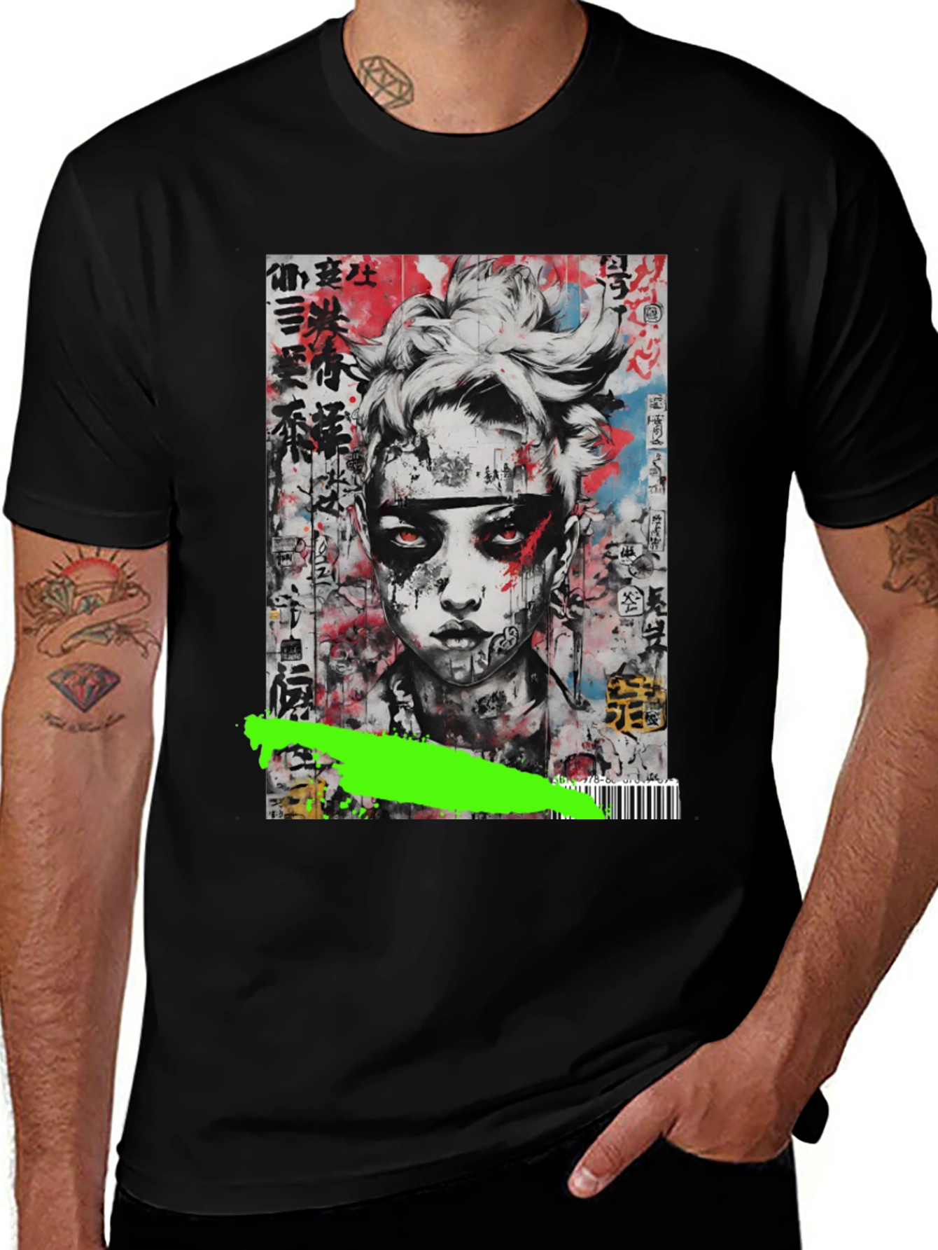 Edgy Urban Art Graphic T-Shirt
