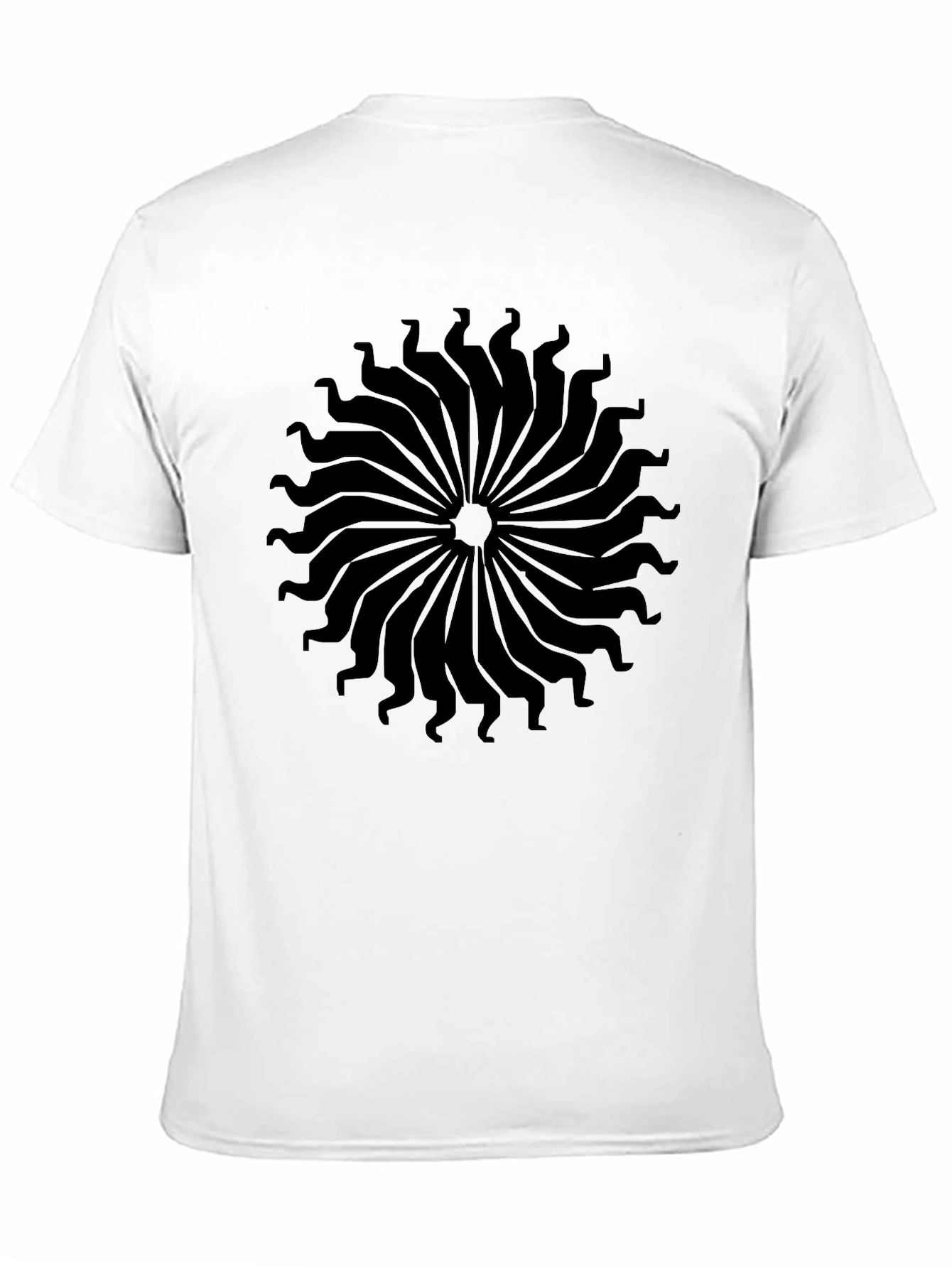 Black Sunburst Graphic Tee - Modern Casual Style