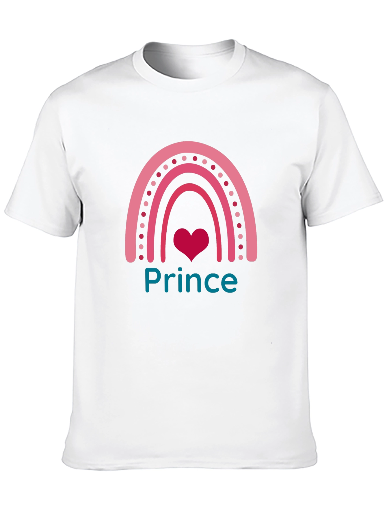 Prince Rainbow Graphic Tee - Trendy Cute Black T-Shirt