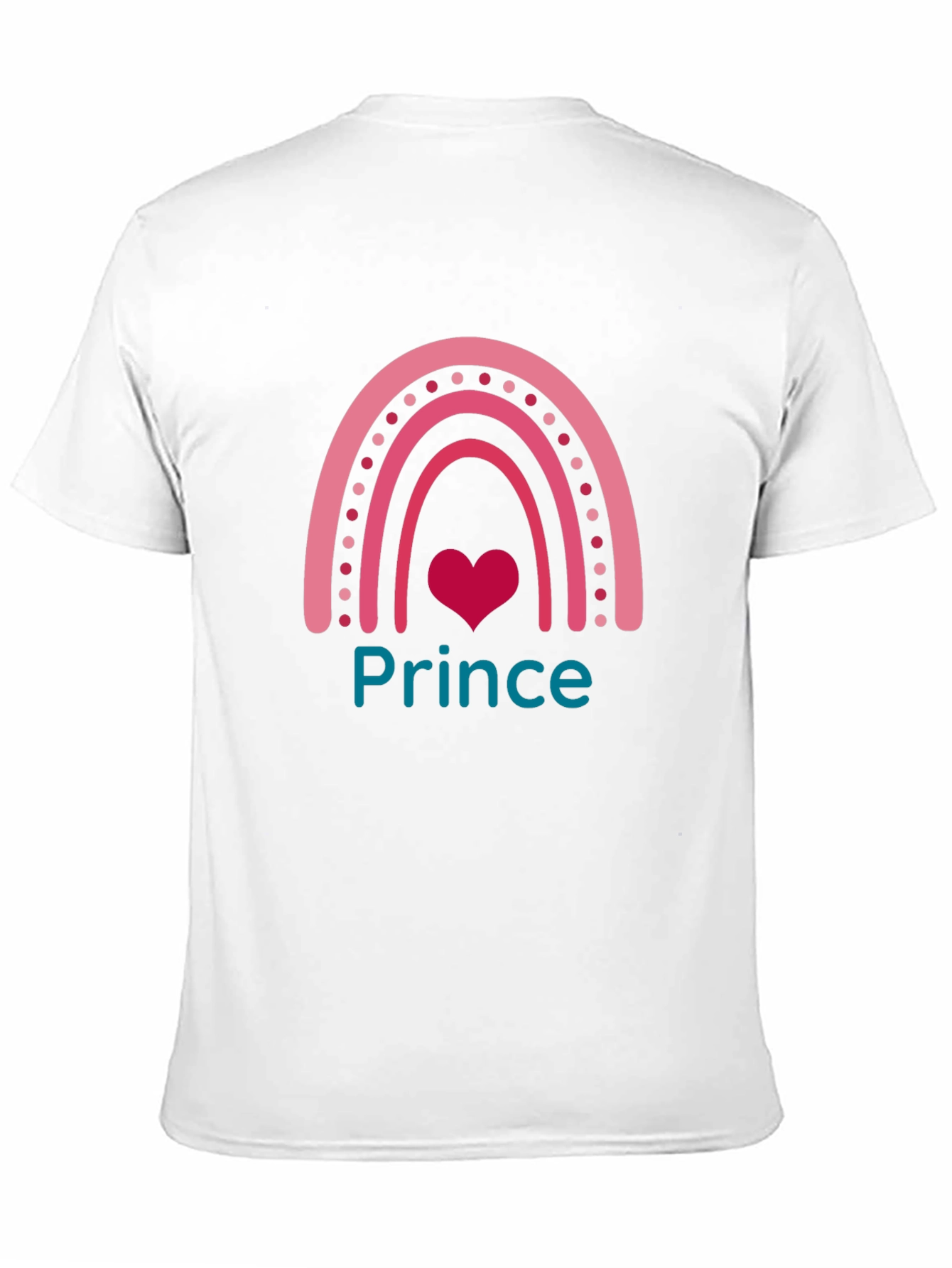 Prince Rainbow Graphic Tee - Trendy Cute Black T-Shirt