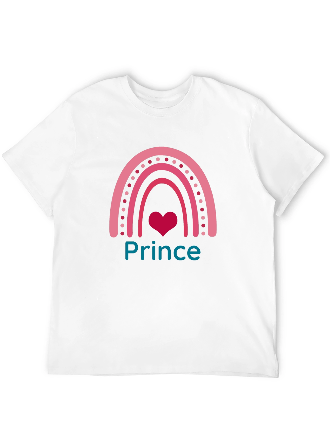 Prince Rainbow Graphic Tee - Trendy Cute Black T-Shirt