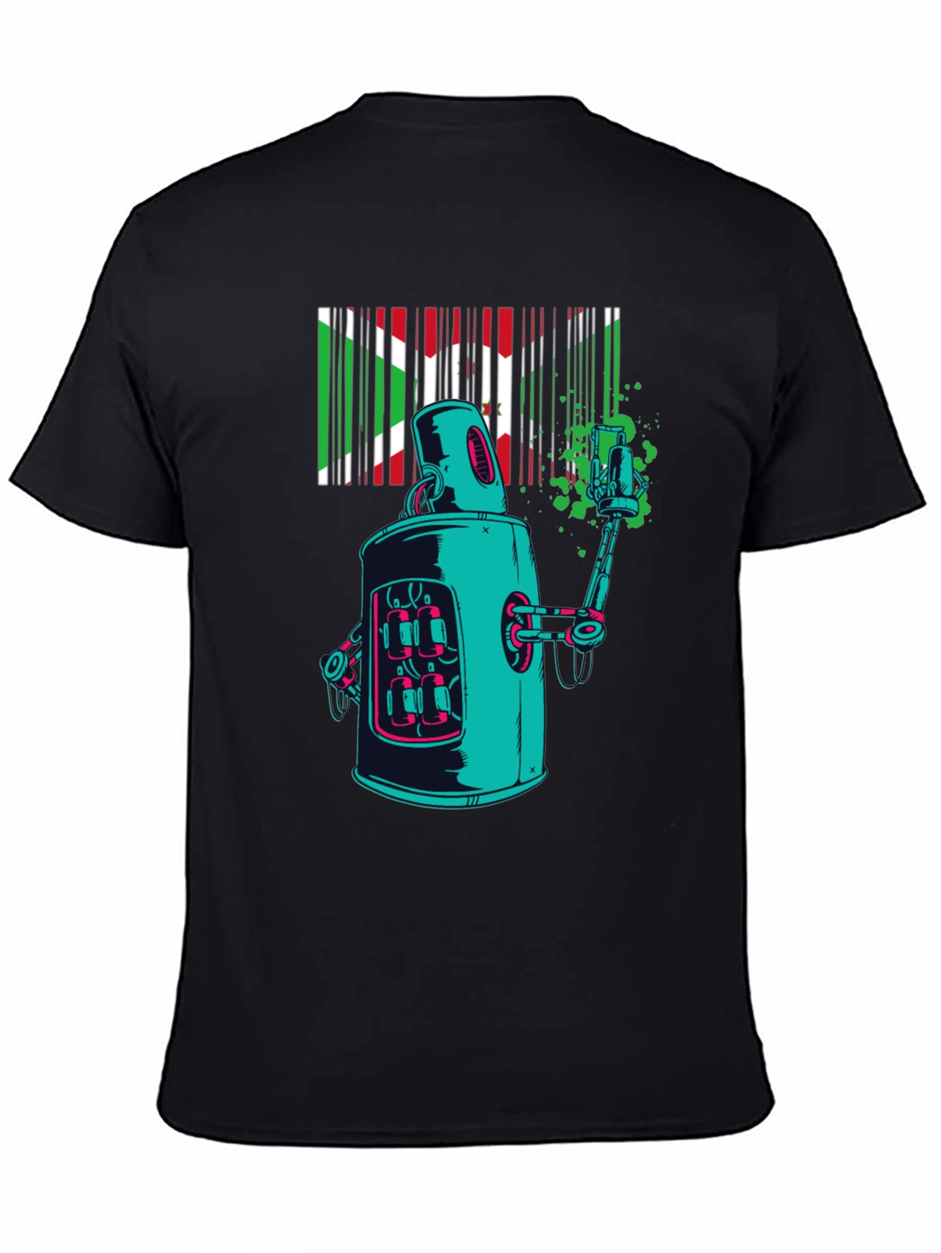 Robot Art T-Shirt - Unique Graphic Tee