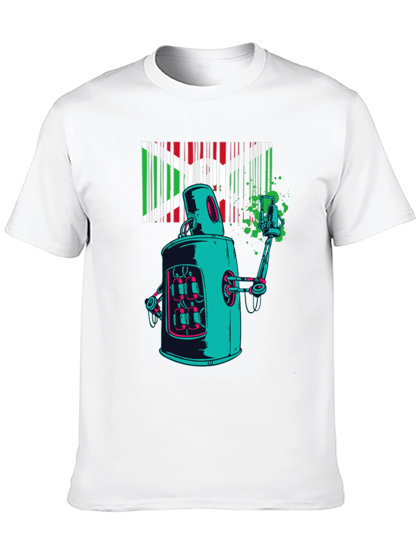 Robot Art T-Shirt - Unique Graphic Tee