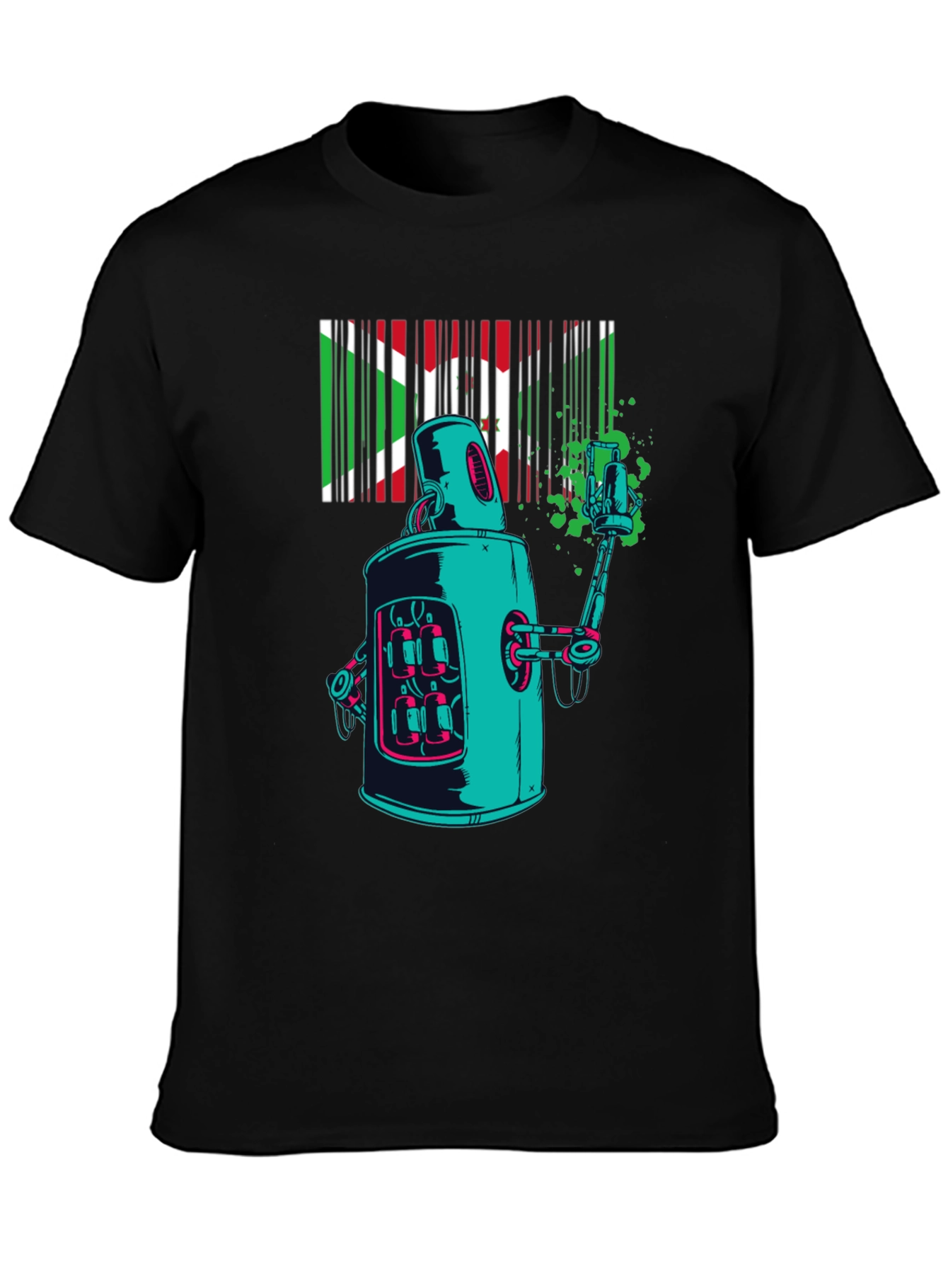 Robot Art T-Shirt - Unique Graphic Tee