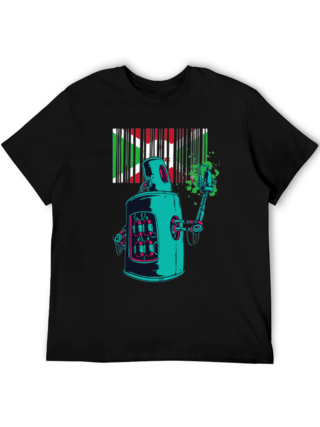 Robot Art T-Shirt - Unique Graphic Tee