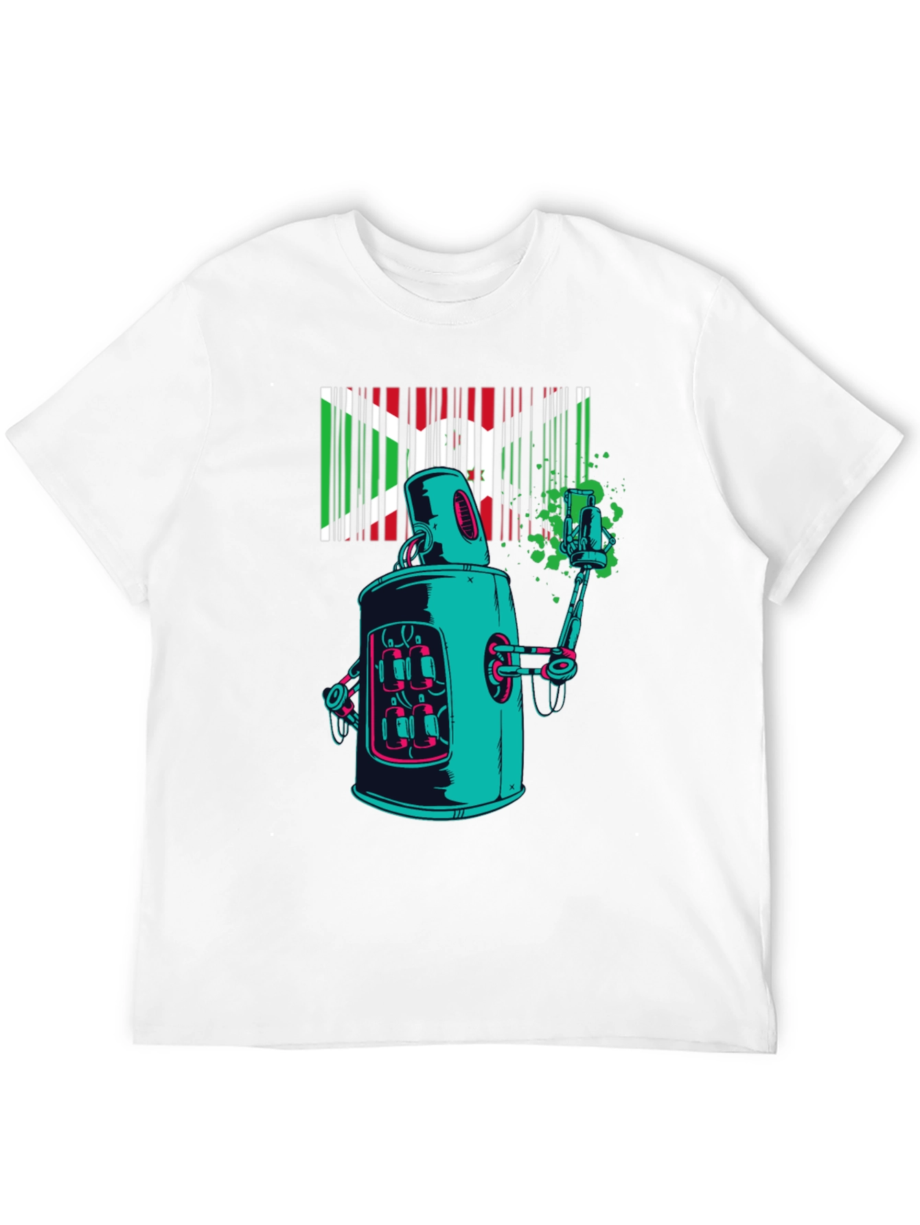 Robot Art T-Shirt - Unique Graphic Tee