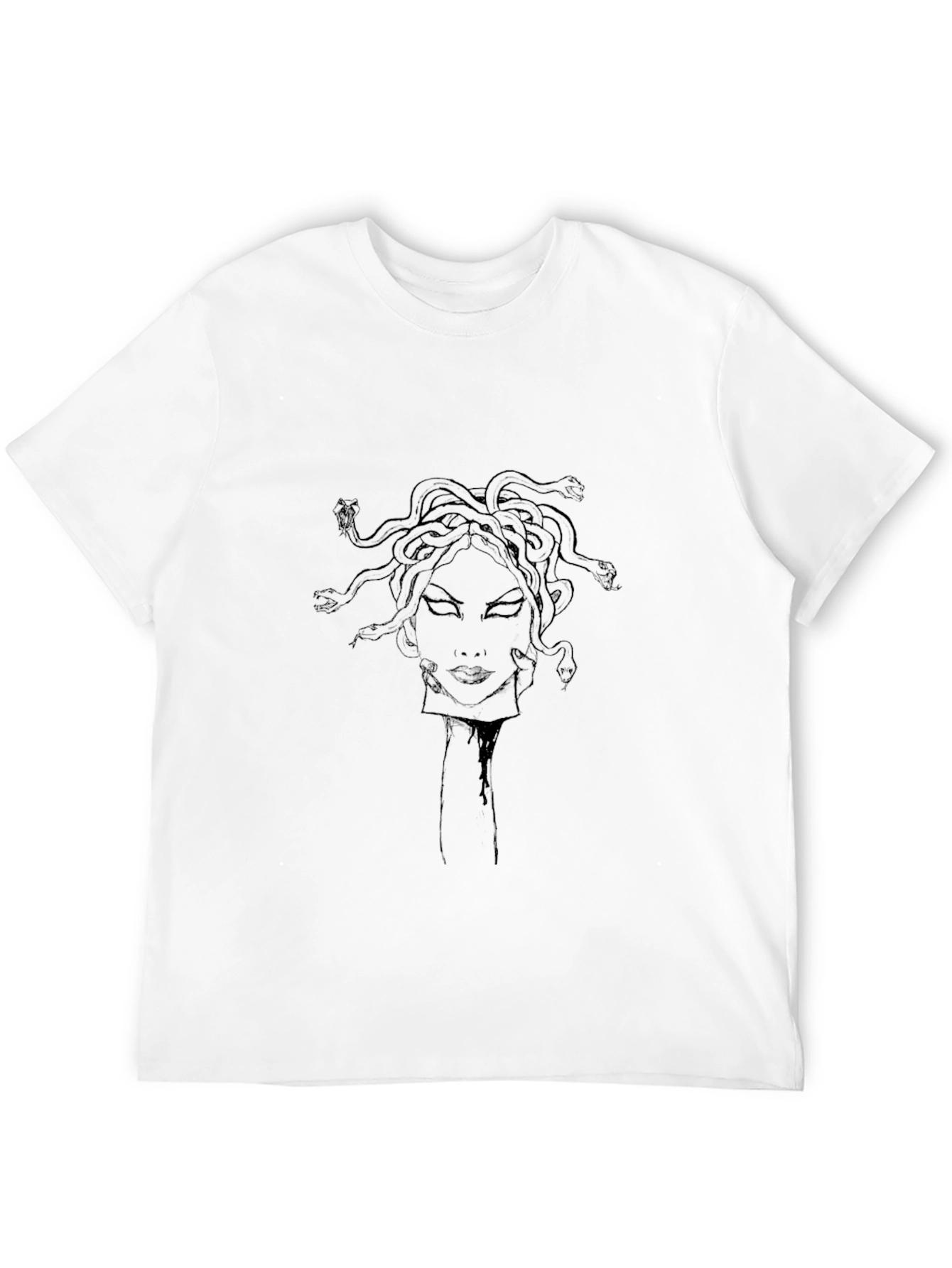 Medusa Graphic Tee - Black Cotton Blend
