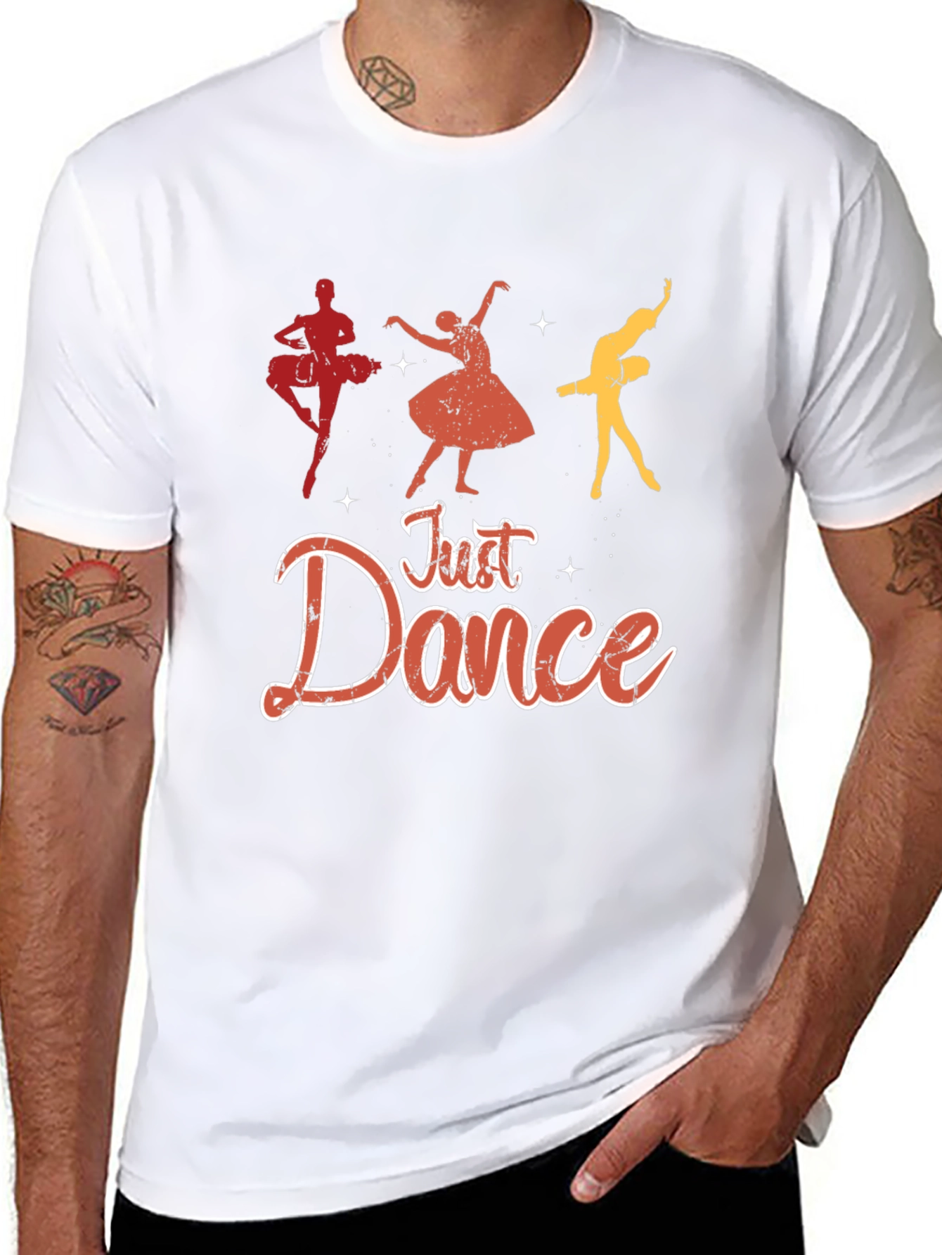 Just Dance Graphic Tee - Black Cotton T-Shirt